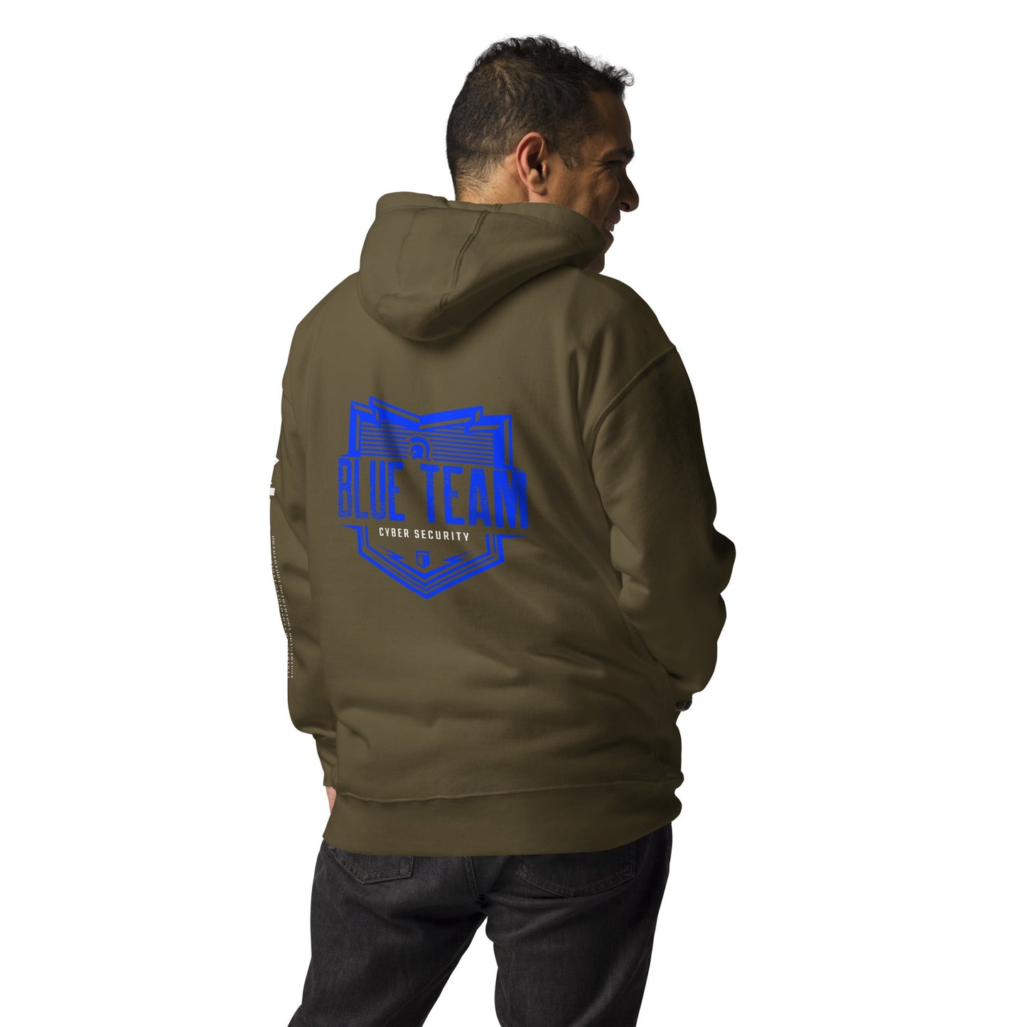 Cyber Security Blue Team V13 - Unisex Hoodie ( Back Print ) by DarkByteGear