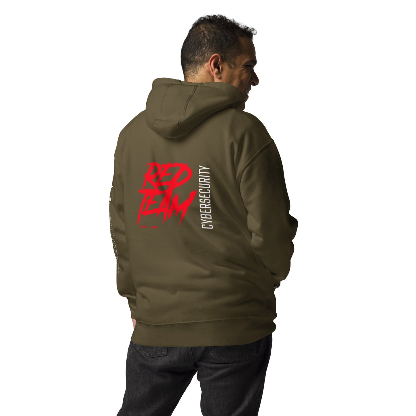 Cyber Security Red Team V6 - Unisex Hoodie ( Back Print ) by DarkByteGear