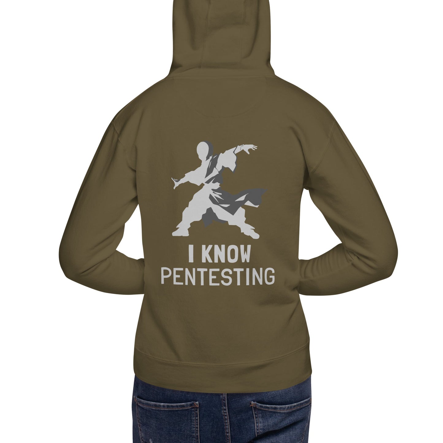 I Know Pentesting - Unisex Hoodie ( Back Print ) by DarkByteGear