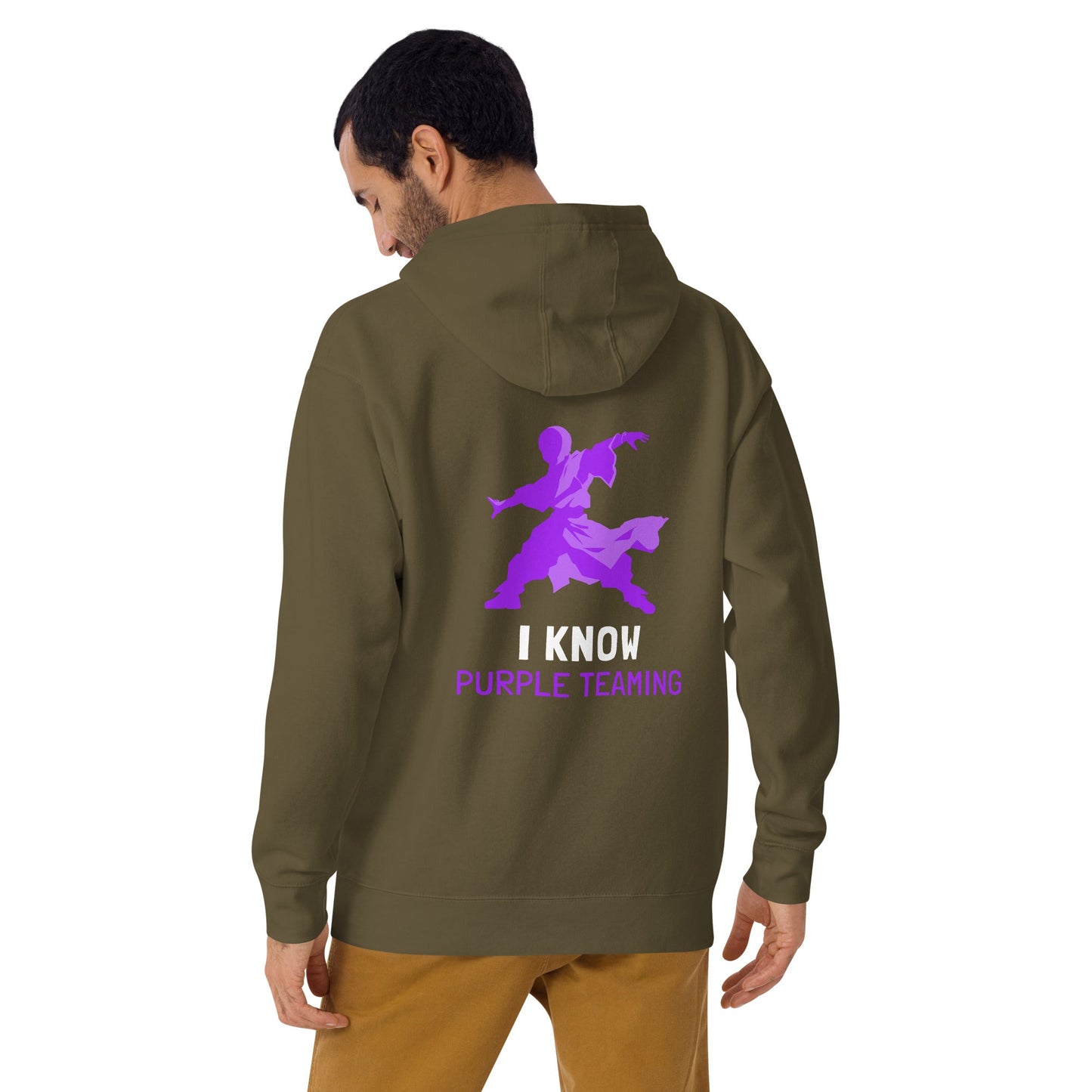 I Know Purple Teaming - Unisex Hoodie ( Back Print ) by DarkByteGear