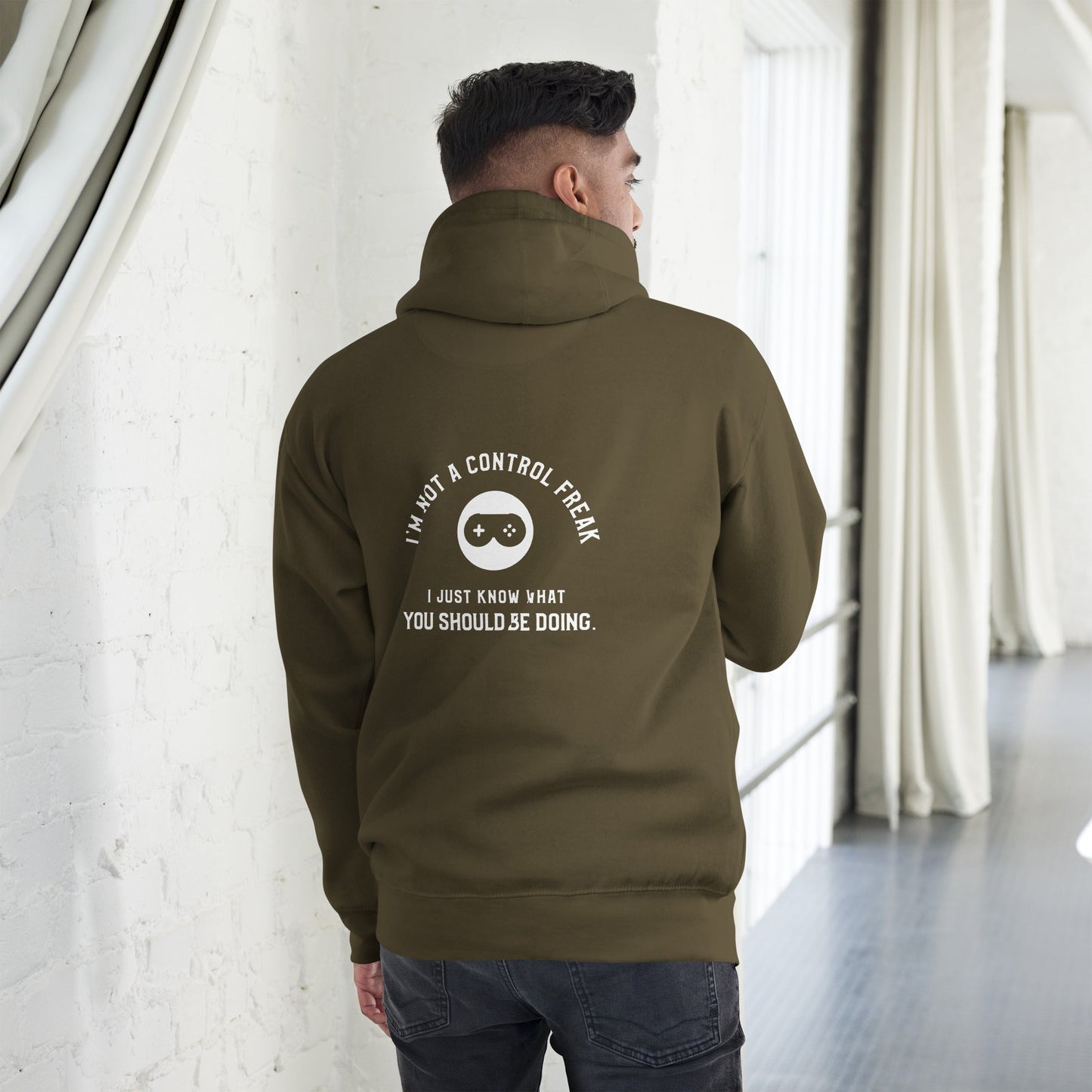 I am not a Control freak, I just Know what you should be doing - Unisex Hoodie ( Back Print ) by DarkByteGear