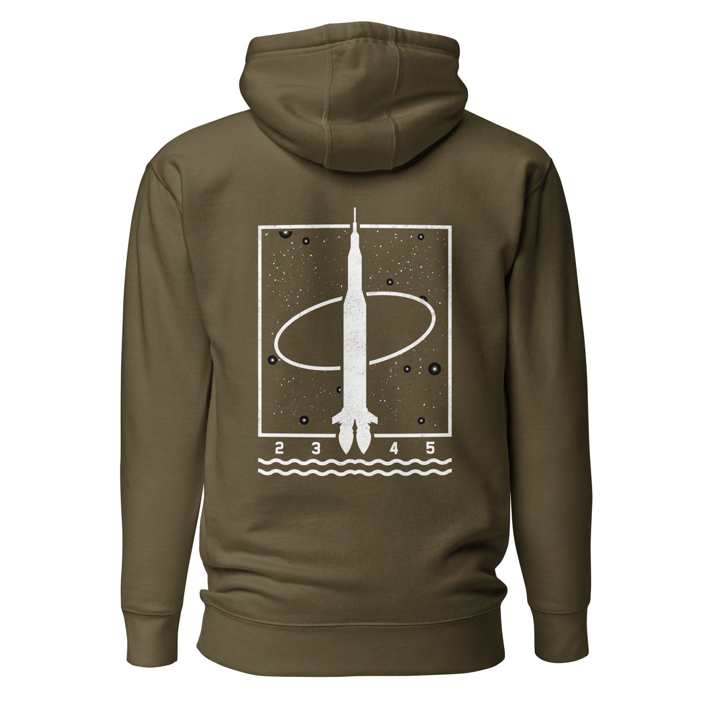 1 2 3 4 5 - Unisex Hoodie (back print) by DarkByteGear