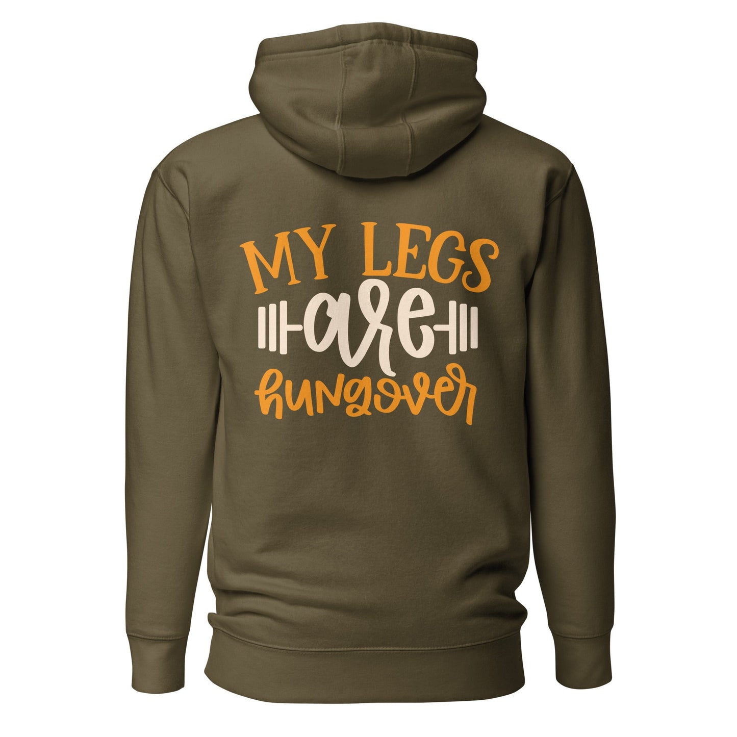 My Legs are Hungover - Unisex Hoodie ( Back Print ) by DarkByteGear