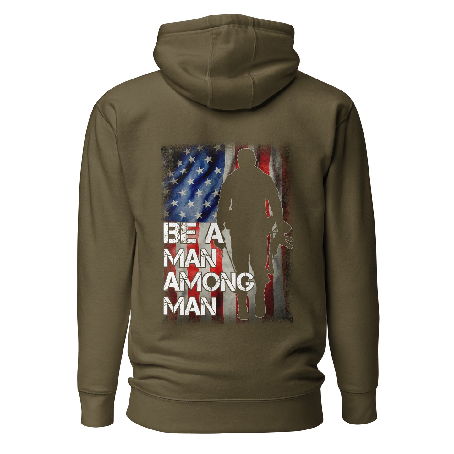 Be a man among men - Unisex Hoodie ( Back Print ) by DarkByteGear