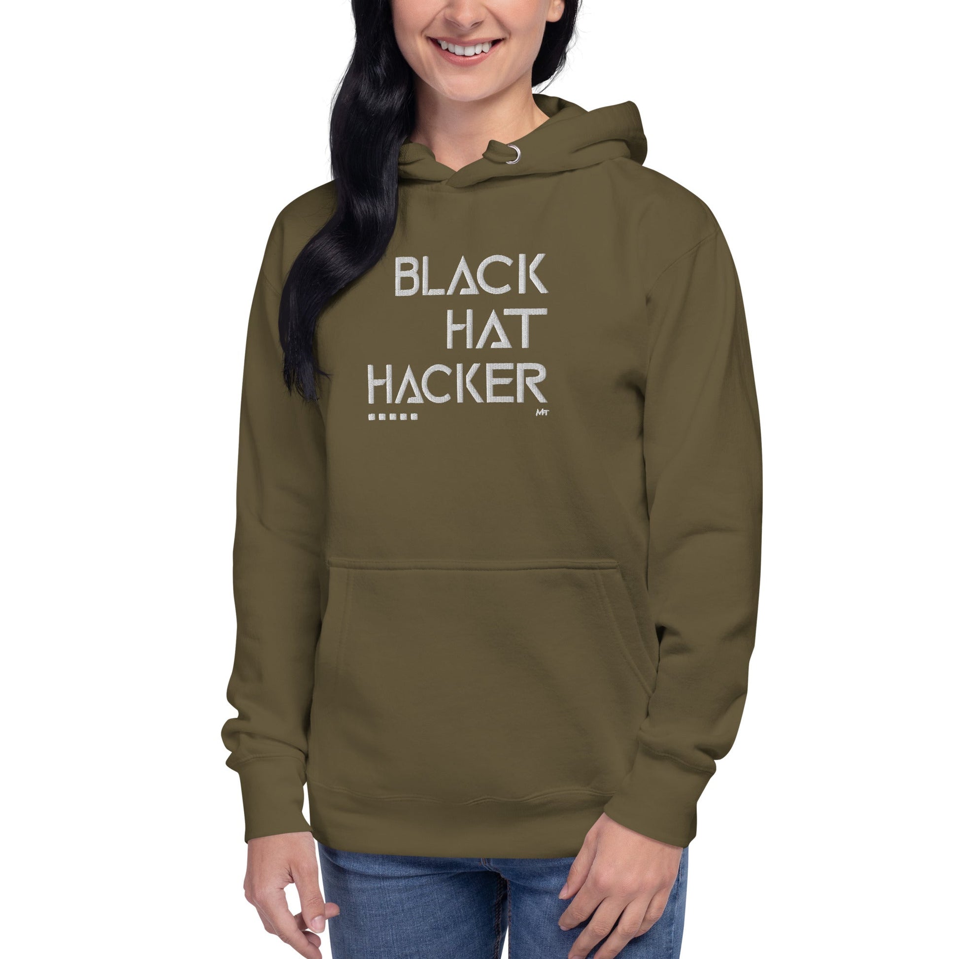 Black Hat Hacker - Unisex Hoodie (embroidered) by DarkByteGear