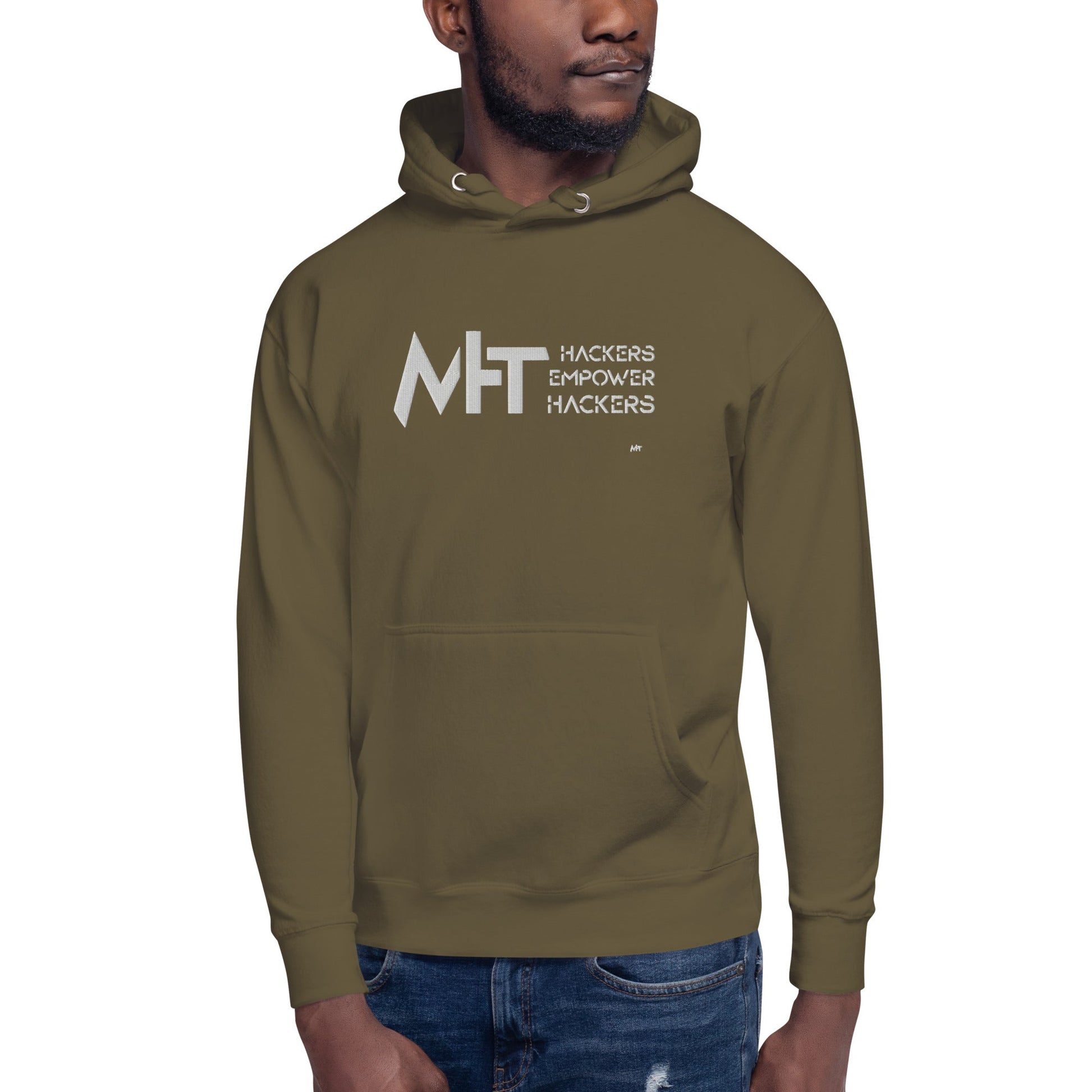 Hackers Empower Hackers - Unisex Hoodie (embroidered) by DarkByteGear
