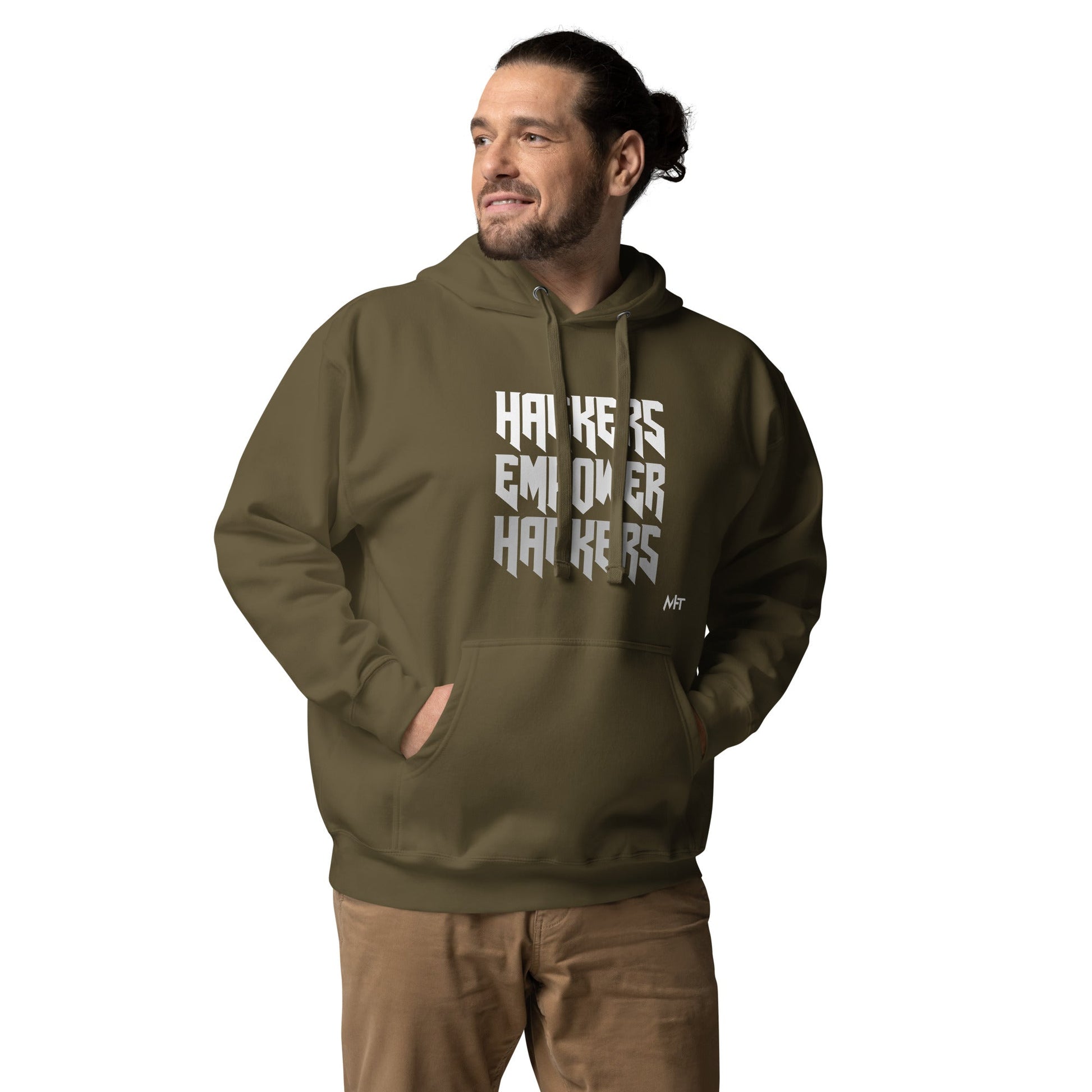 Hackers Empower Hackers V4 - Unisex Hoodie by DarkByteGear
