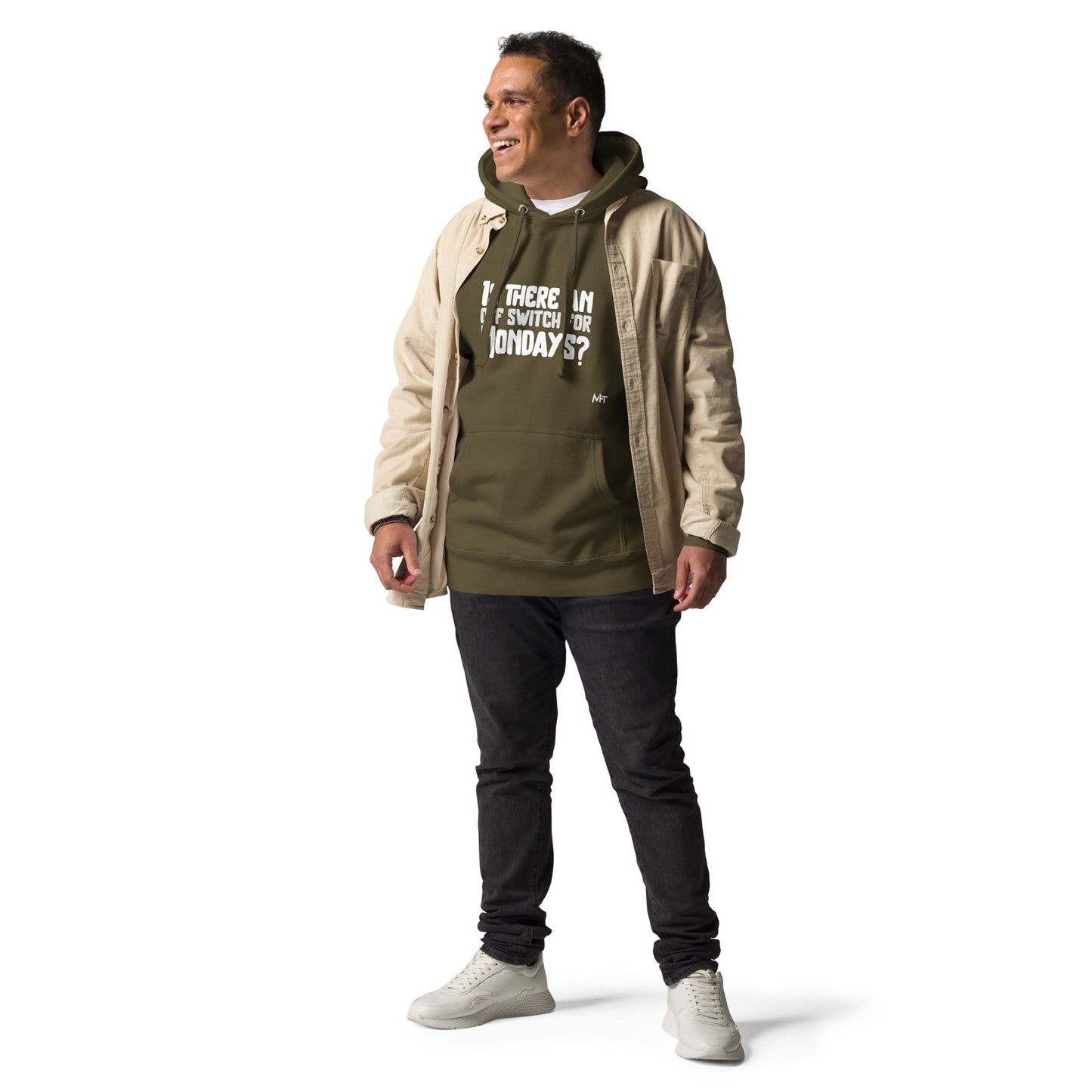 Is there an OFF switch for Mondays? - Unisex Hoodie by DarkByteGear