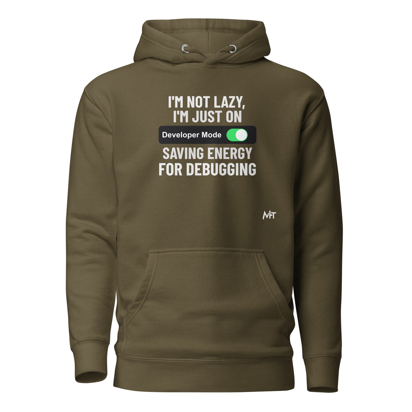 I'm not lazy, I'm just on developer mode - Unisex Hoodie by DarkByteGear