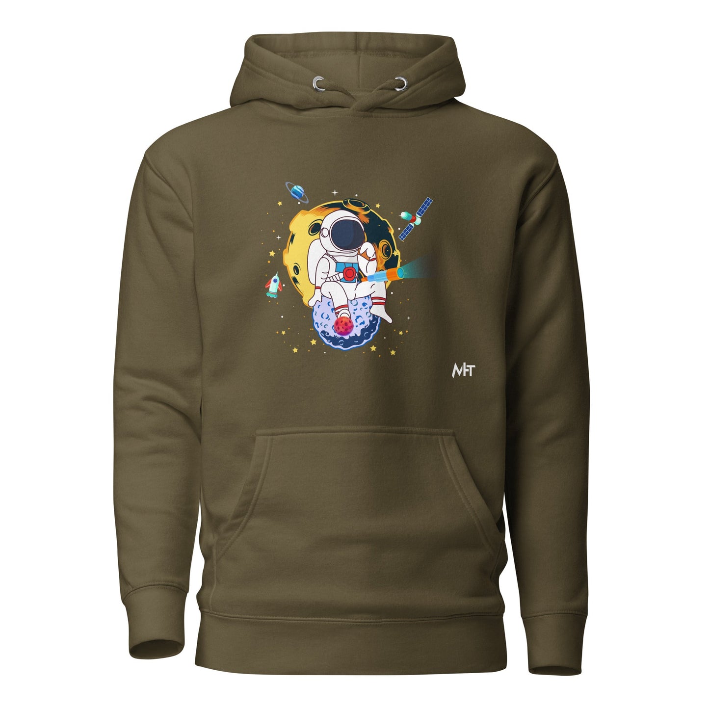 Astranaut catching stars - Unisex Hoodie by DarkByteGear