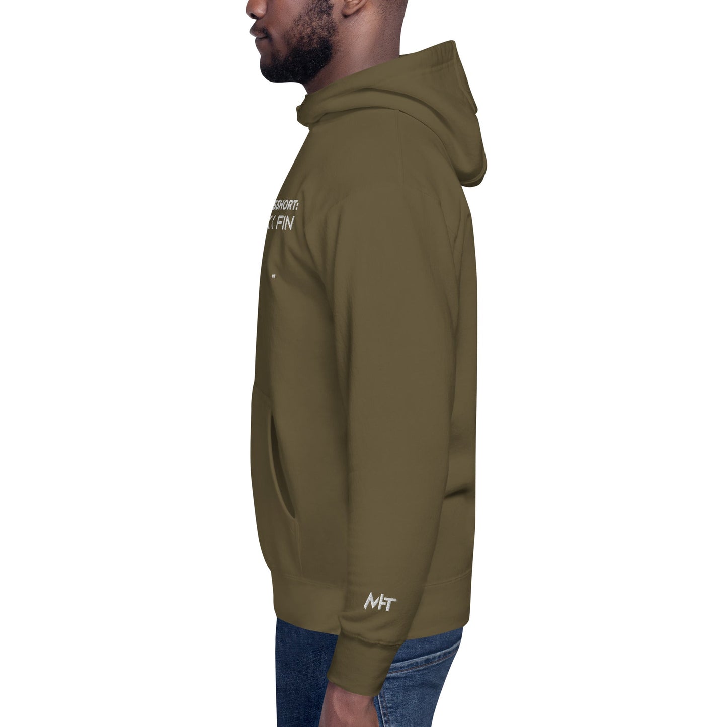 Long story short - Syn Ack Fin - Unisex Hoodie (Embroidery) by DarkByteGear