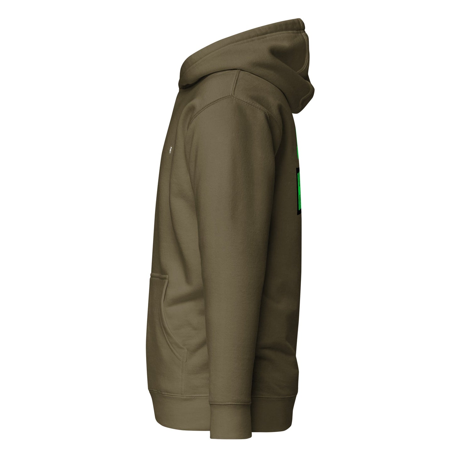 Just Hack (Green text) - Unisex Hoodie (back print) by DarkByteGear