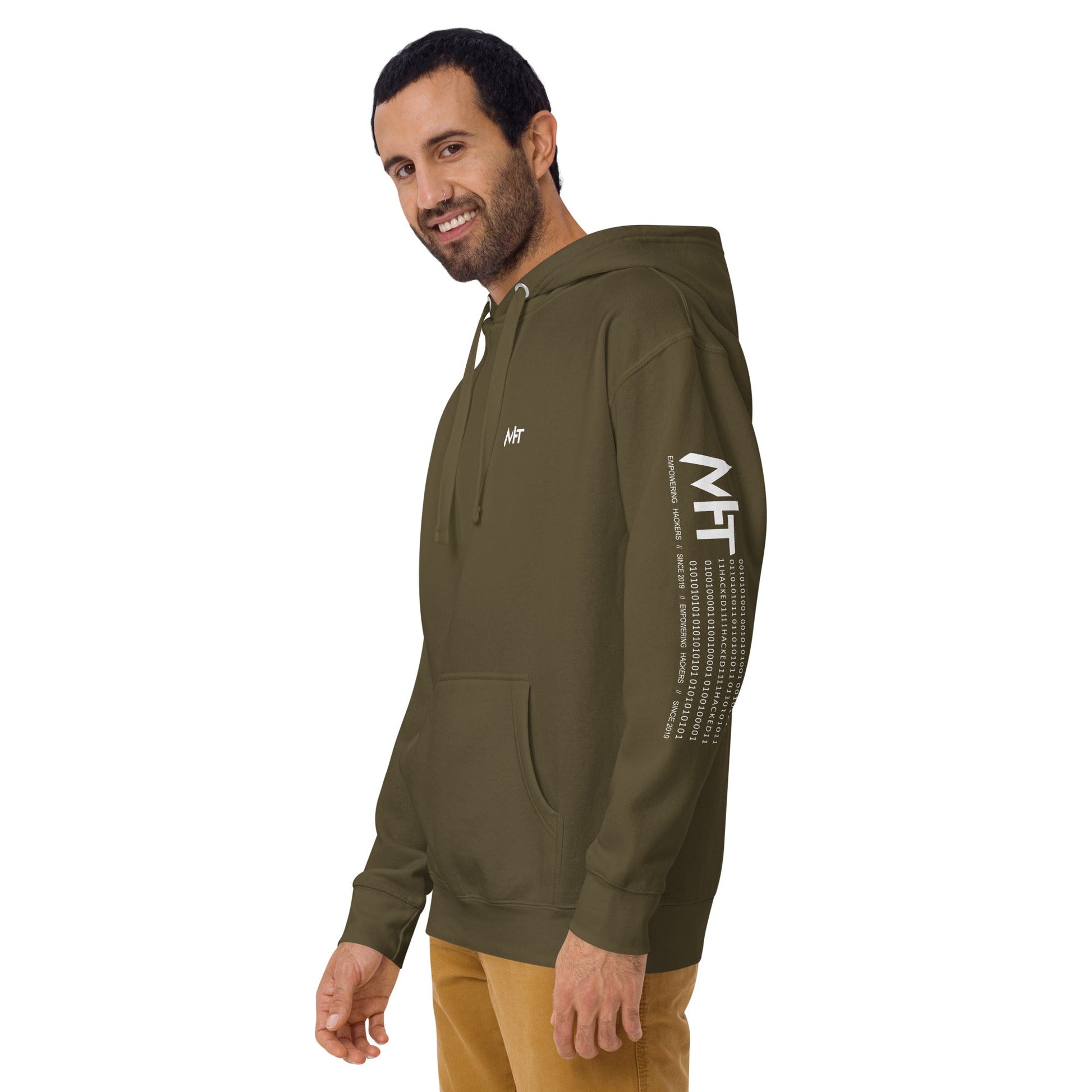 Who's the New Kid, Hacker, Developer, Gamer, Crypto King - Unisex Hoodie Personalized QR Code by DarkByteGear