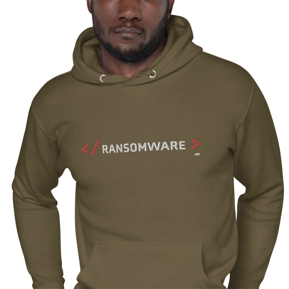 Ransomware - Unisex Hoodie Embroidery by DarkByteGear