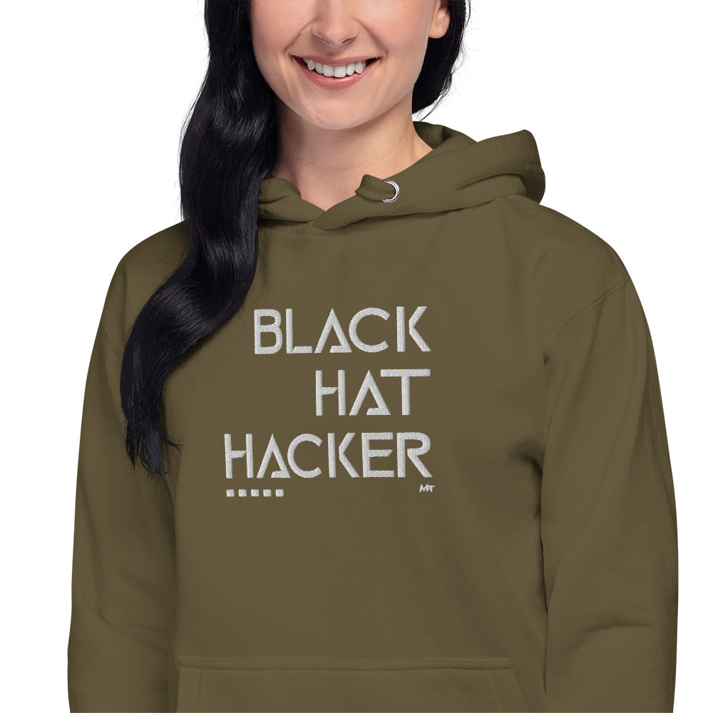 Black Hat Hacker - Unisex Hoodie (embroidered) by DarkByteGear