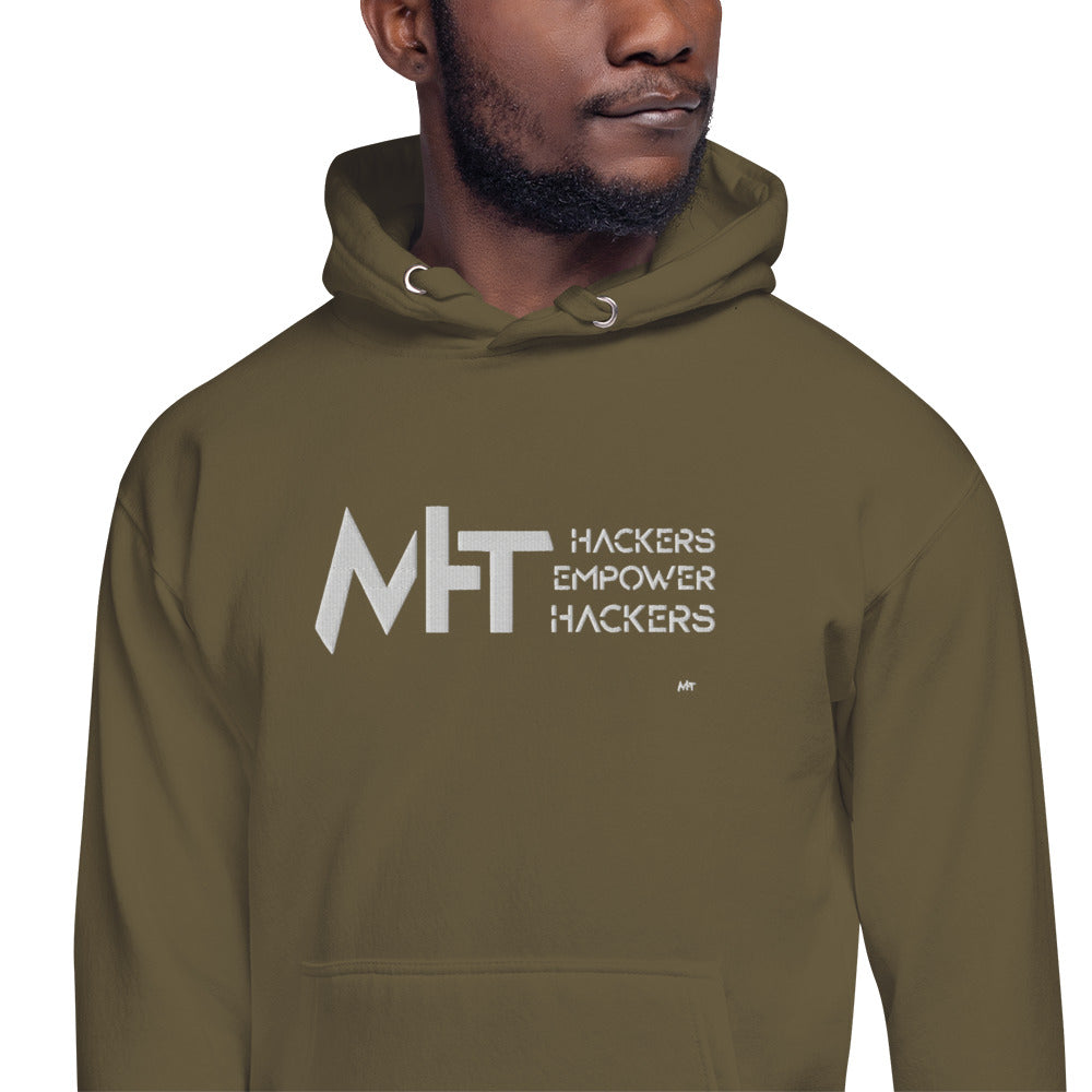 Hackers Empower Hackers - Unisex Hoodie (embroidered) by DarkByteGear