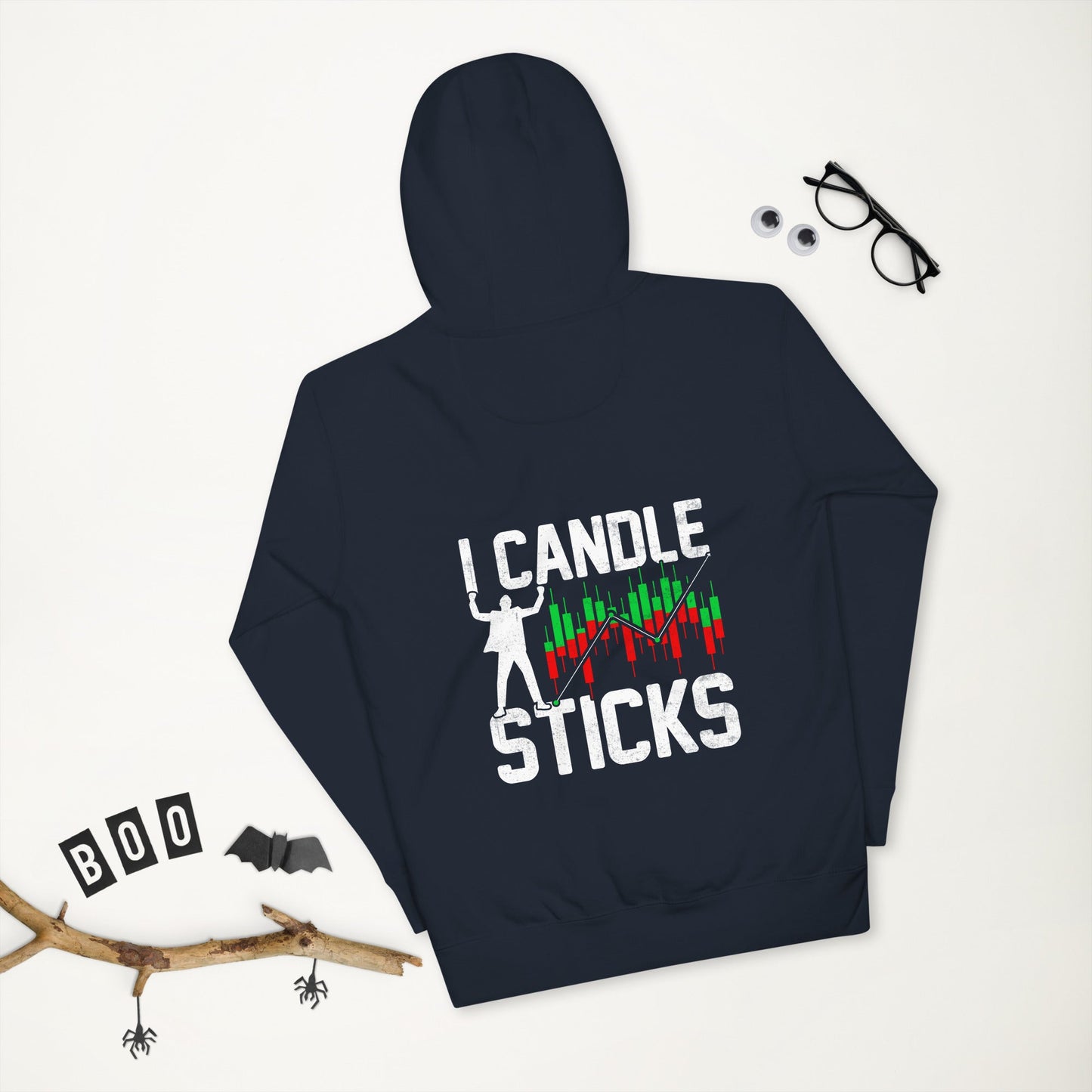 I Candle Stick - Unisex Hoodie ( Back Print ) by DarkByteGear