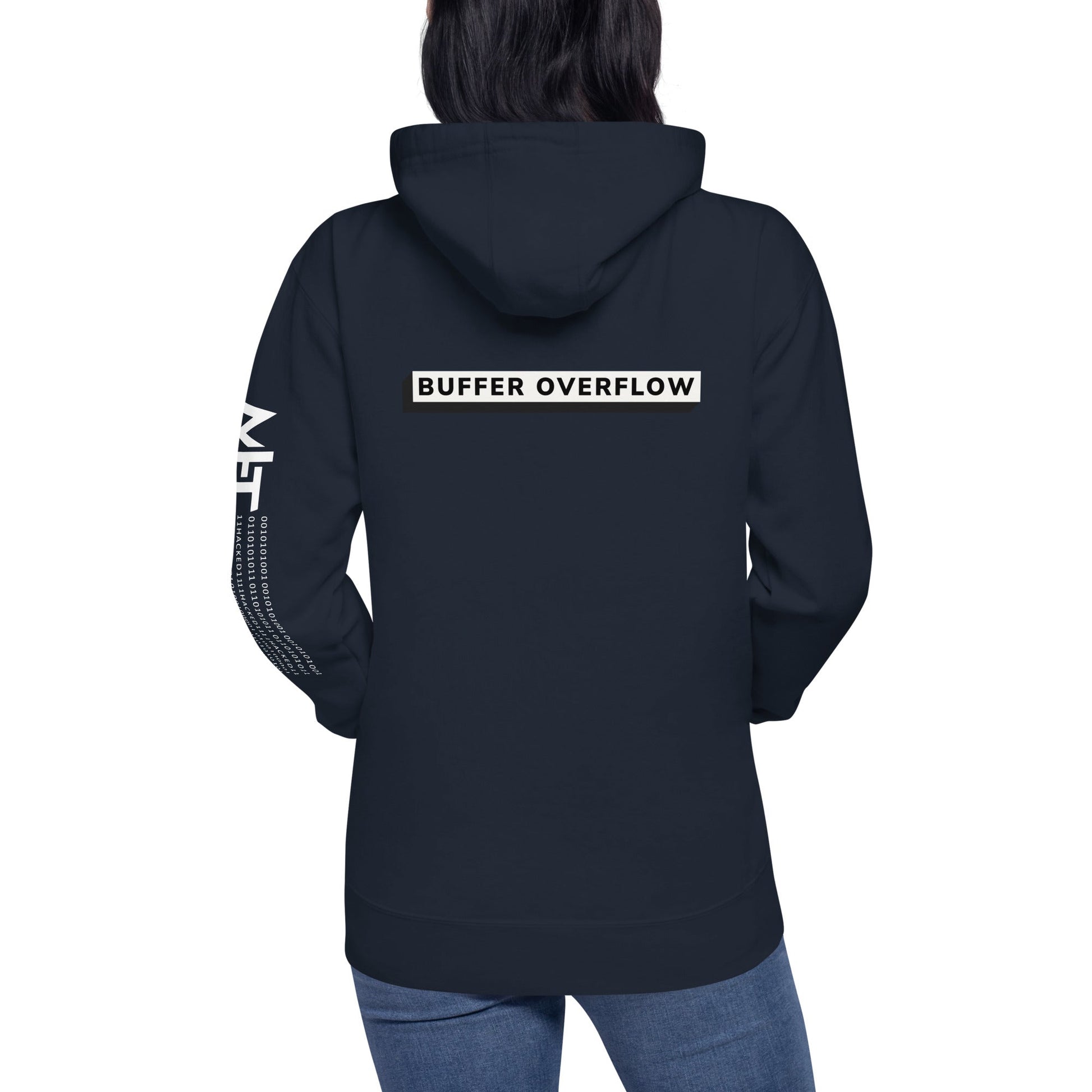 Buffer Overflow - Unisex Hoodie (back print) by DarkByteGear