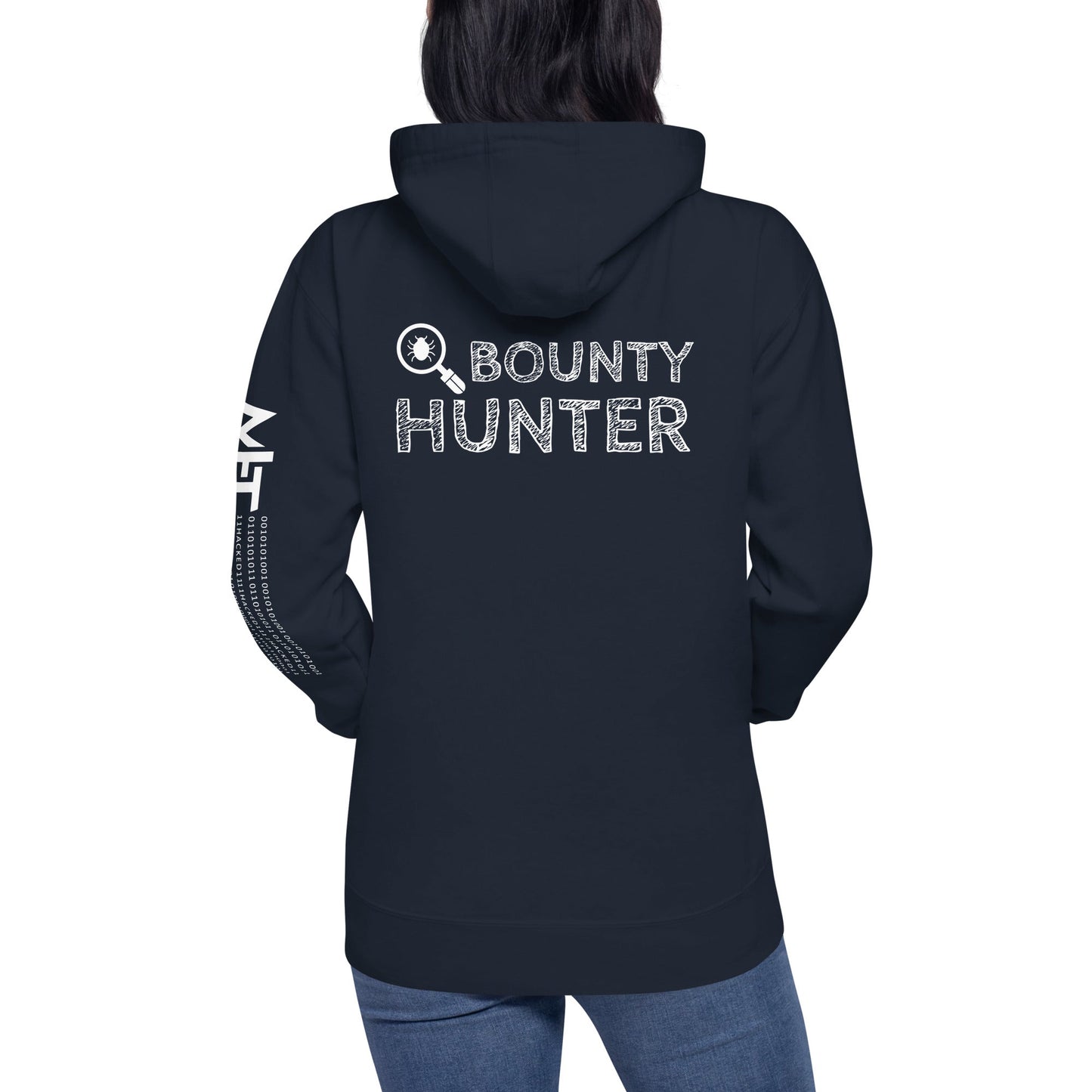 Bug bounty hunter - Unisex Hoodie (back print) by DarkByteGear