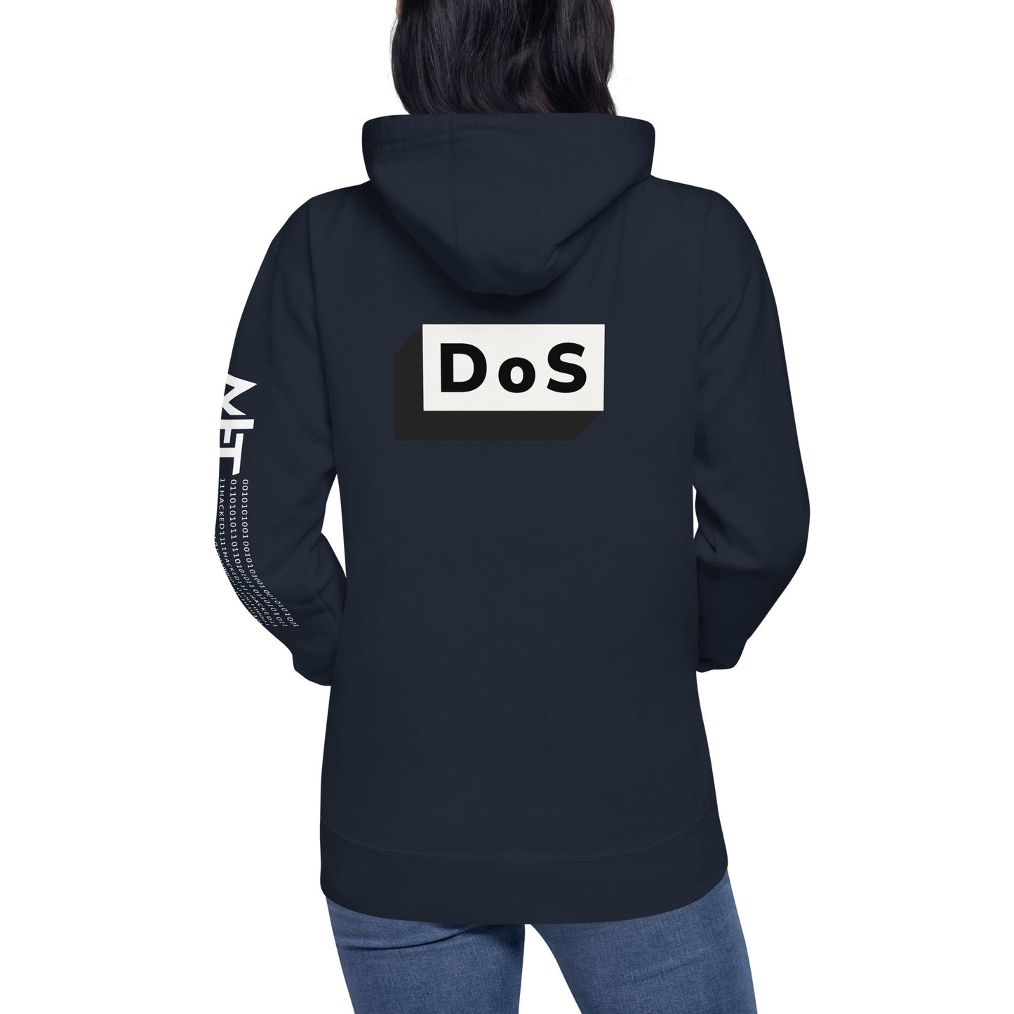 DoS - Unisex Hoodie (back print) by DarkByteGear