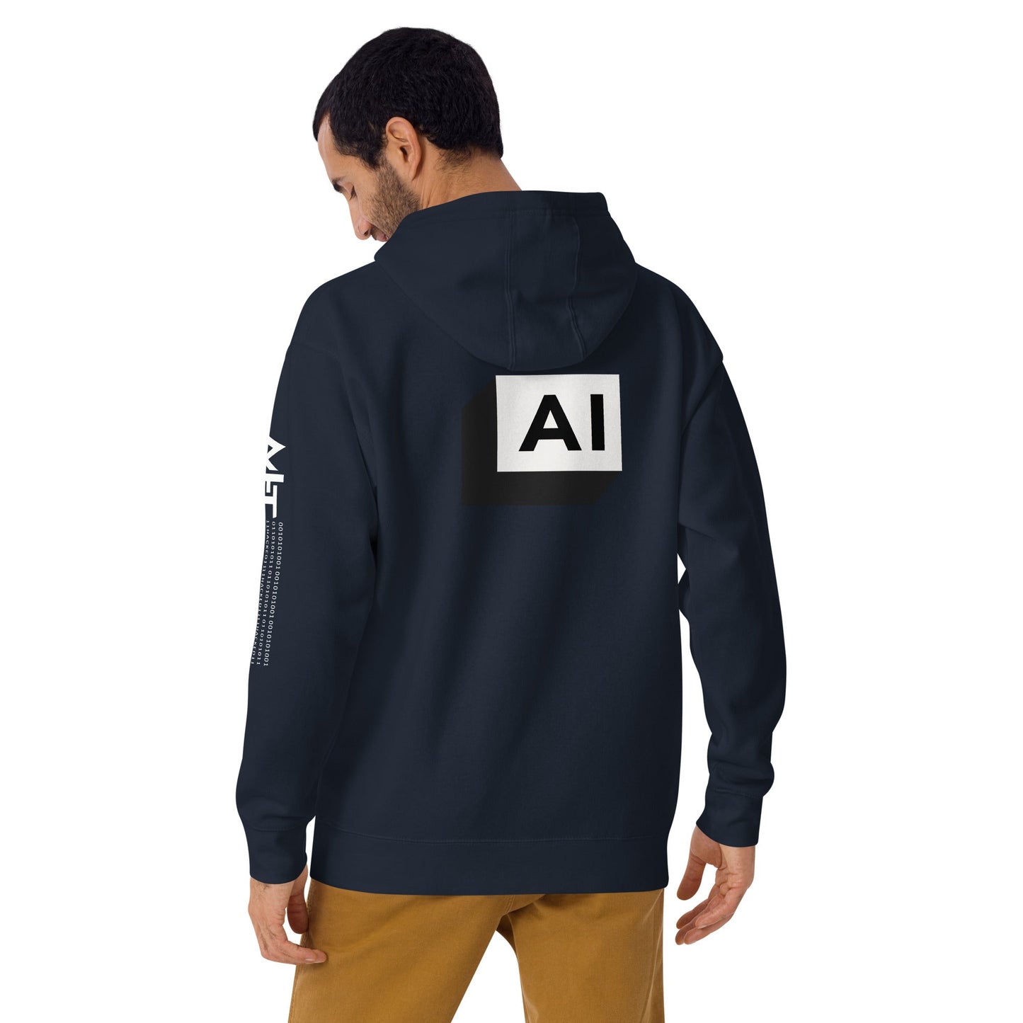 AI - Unisex Hoodie (back print) by DarkByteGear