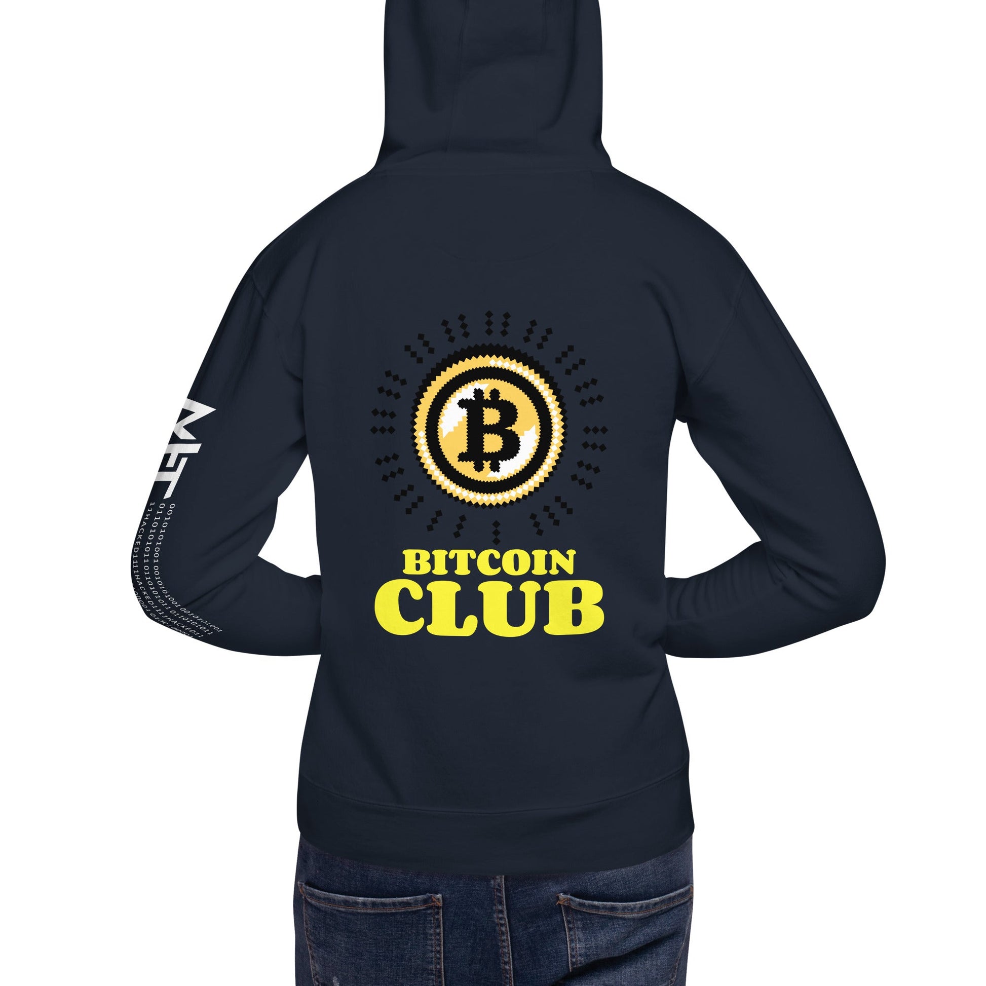 Bit Coin Club 8 bit style - Unisex Hoodie by DarkByteGear