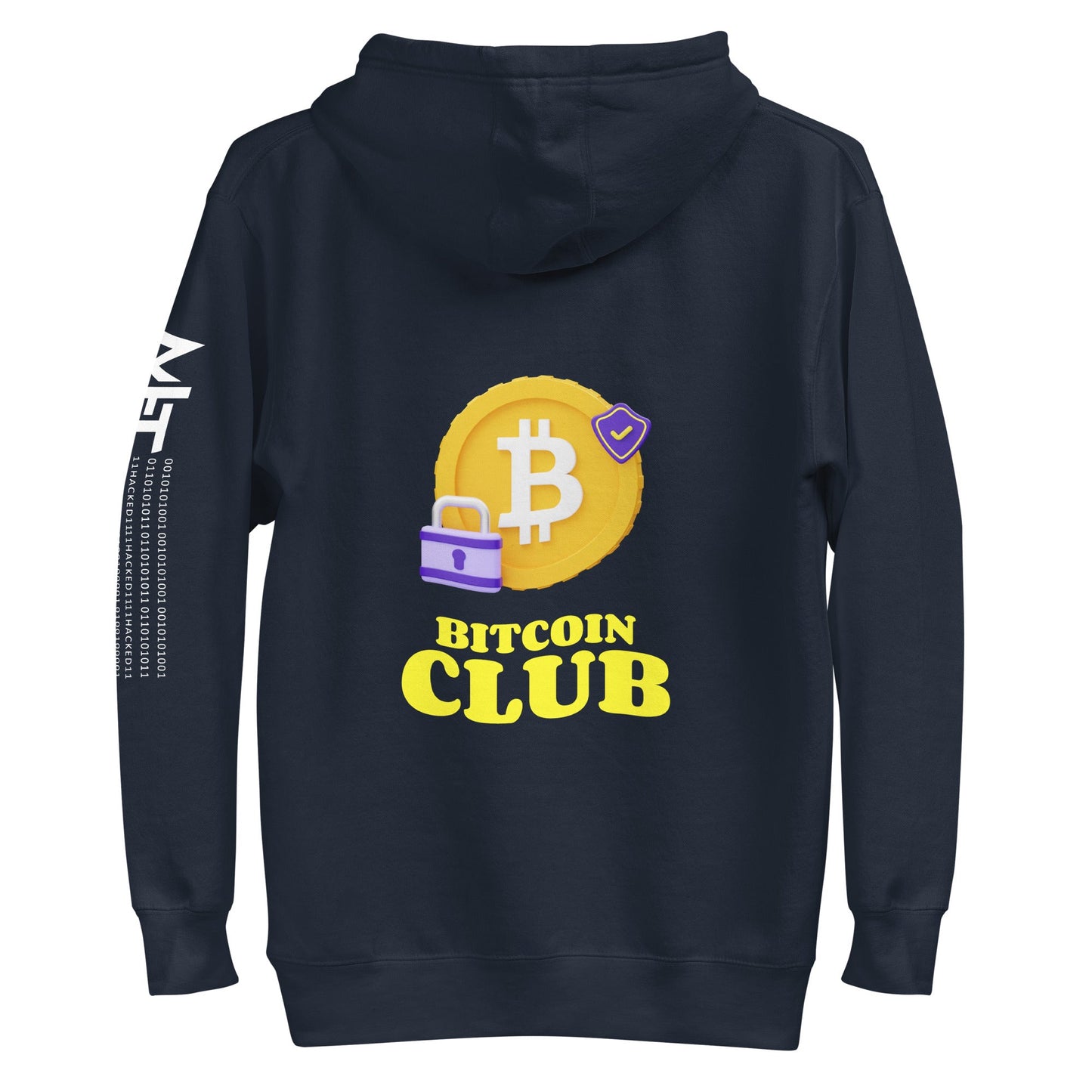 Bitcoin Club V7 - Unisex Hoodie (Back print) by DarkByteGear