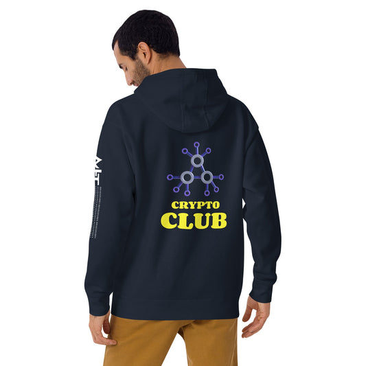 Crypto Club V1 - Unisex Hoodie (Back Print) by DarkByteGear