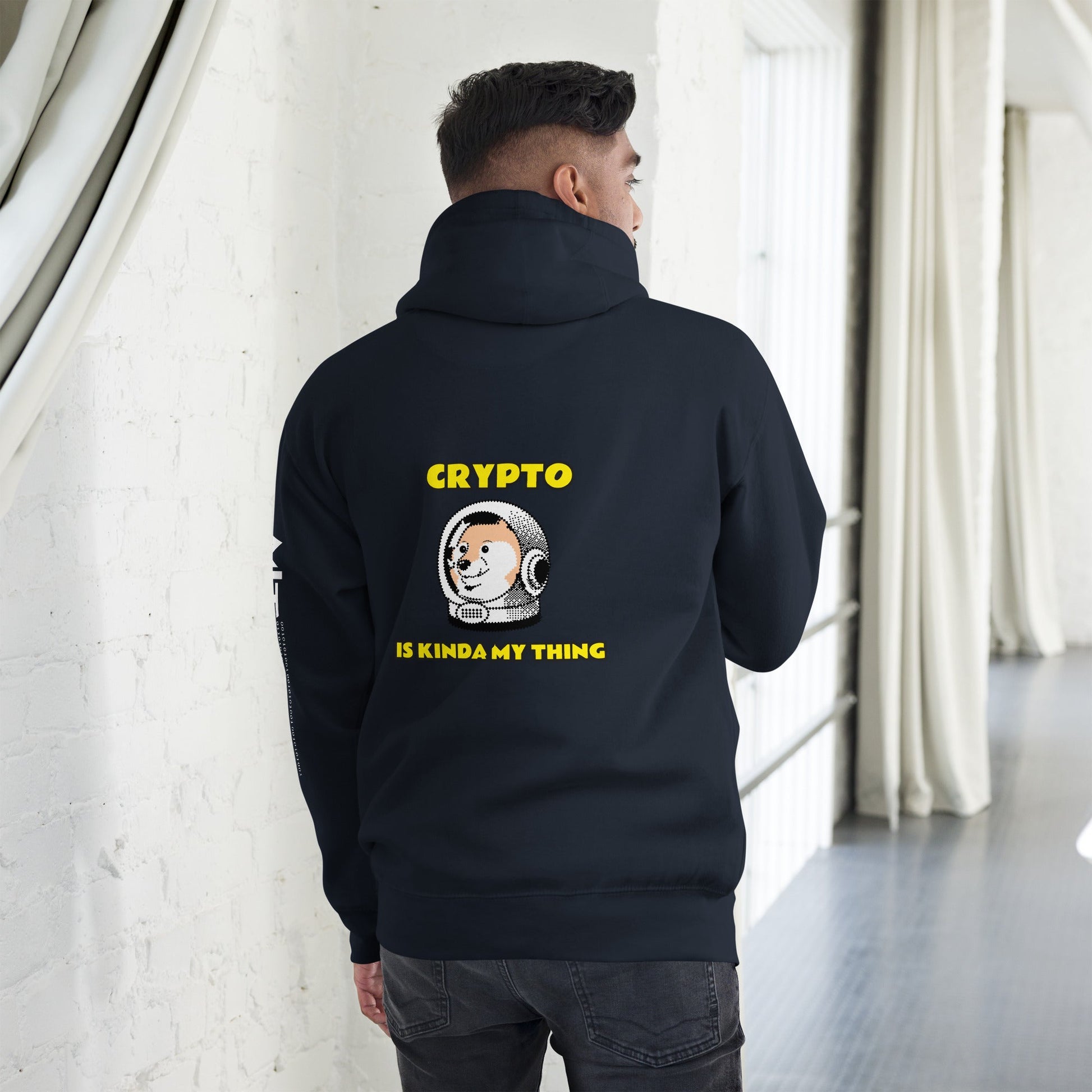 Crypto is Kinda My Thing V1 - Unisex Hoodie (Back Print) by DarkByteGear
