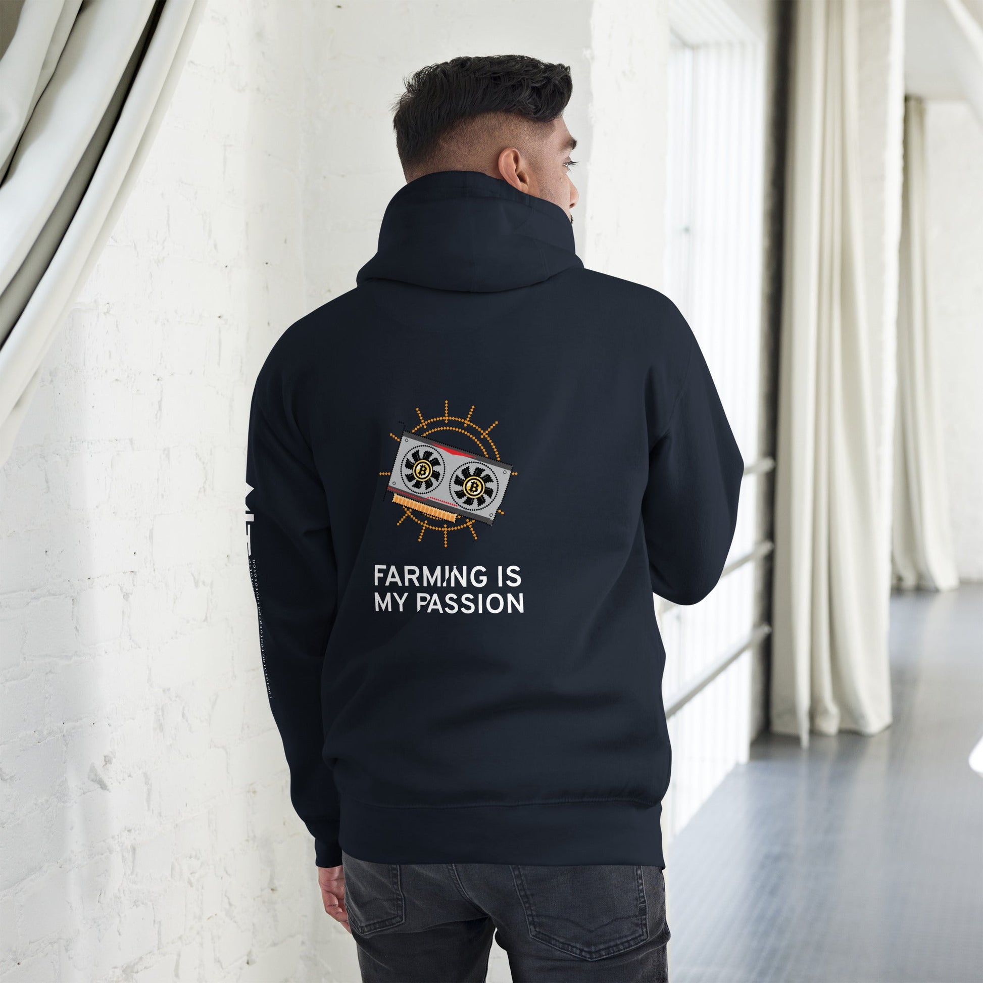 Farming is My Passion Unisex Hoodie ( Back Print ) by DarkByteGear