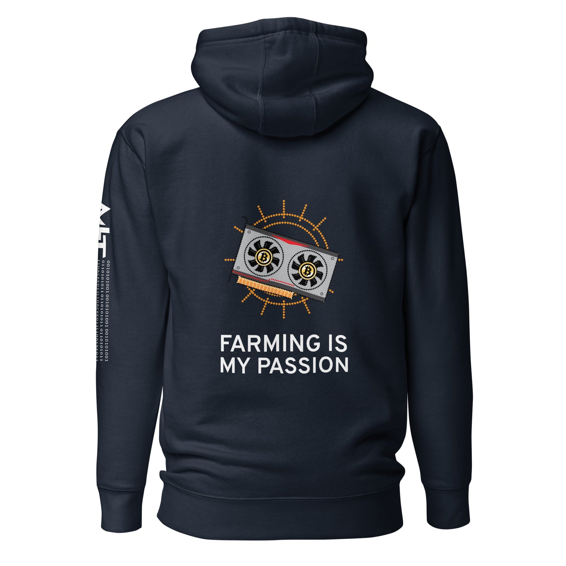 Farming is My Passion Unisex Hoodie ( Back Print ) by DarkByteGear