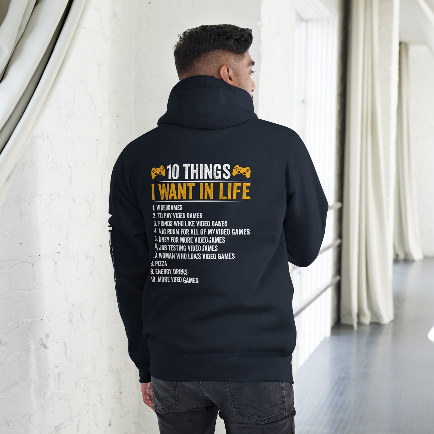 10 Things I Want In Life (Swarna) Unisex Hoodie by DarkByteGear