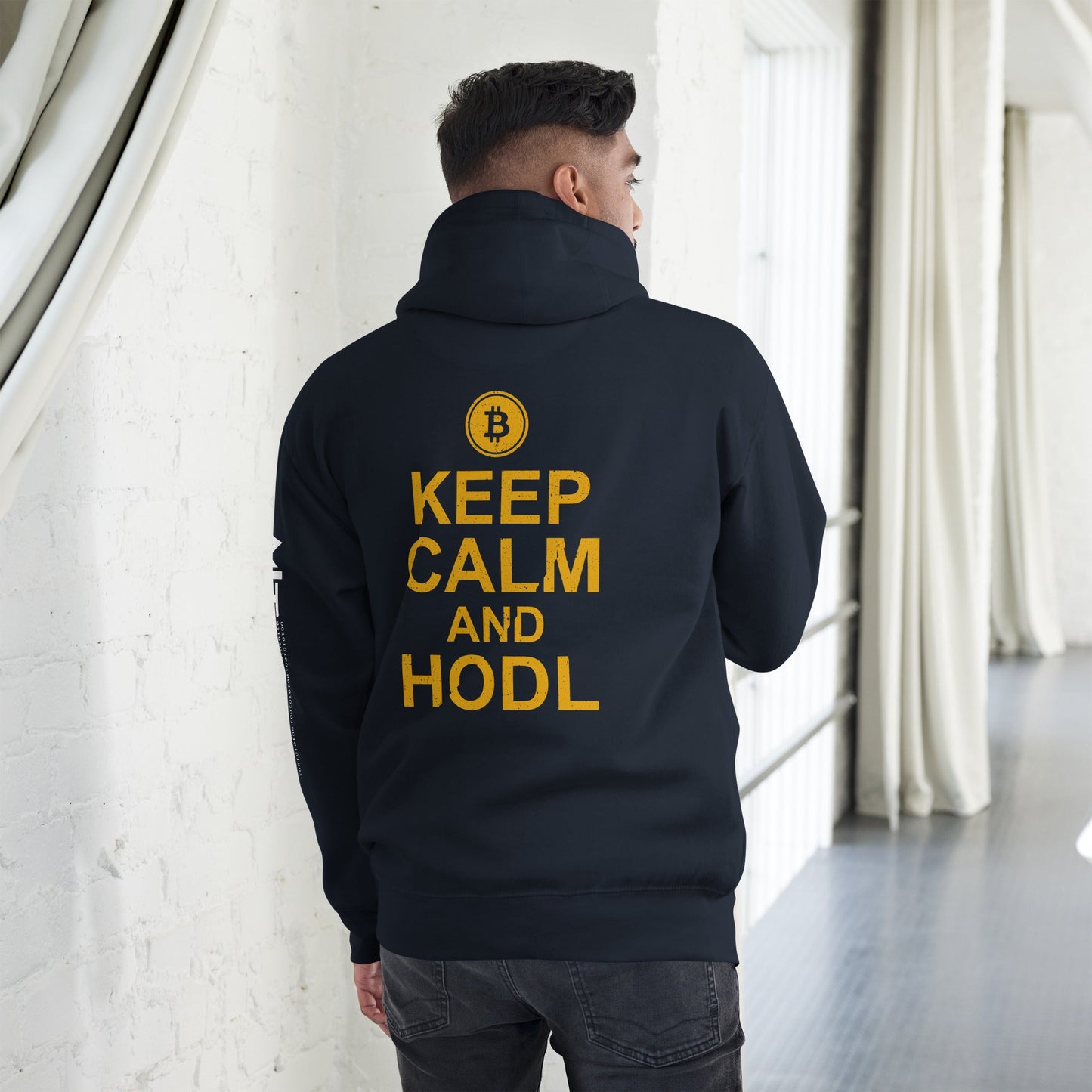 Keep Calm and HODL Unisex Hoodie by DarkByteGear