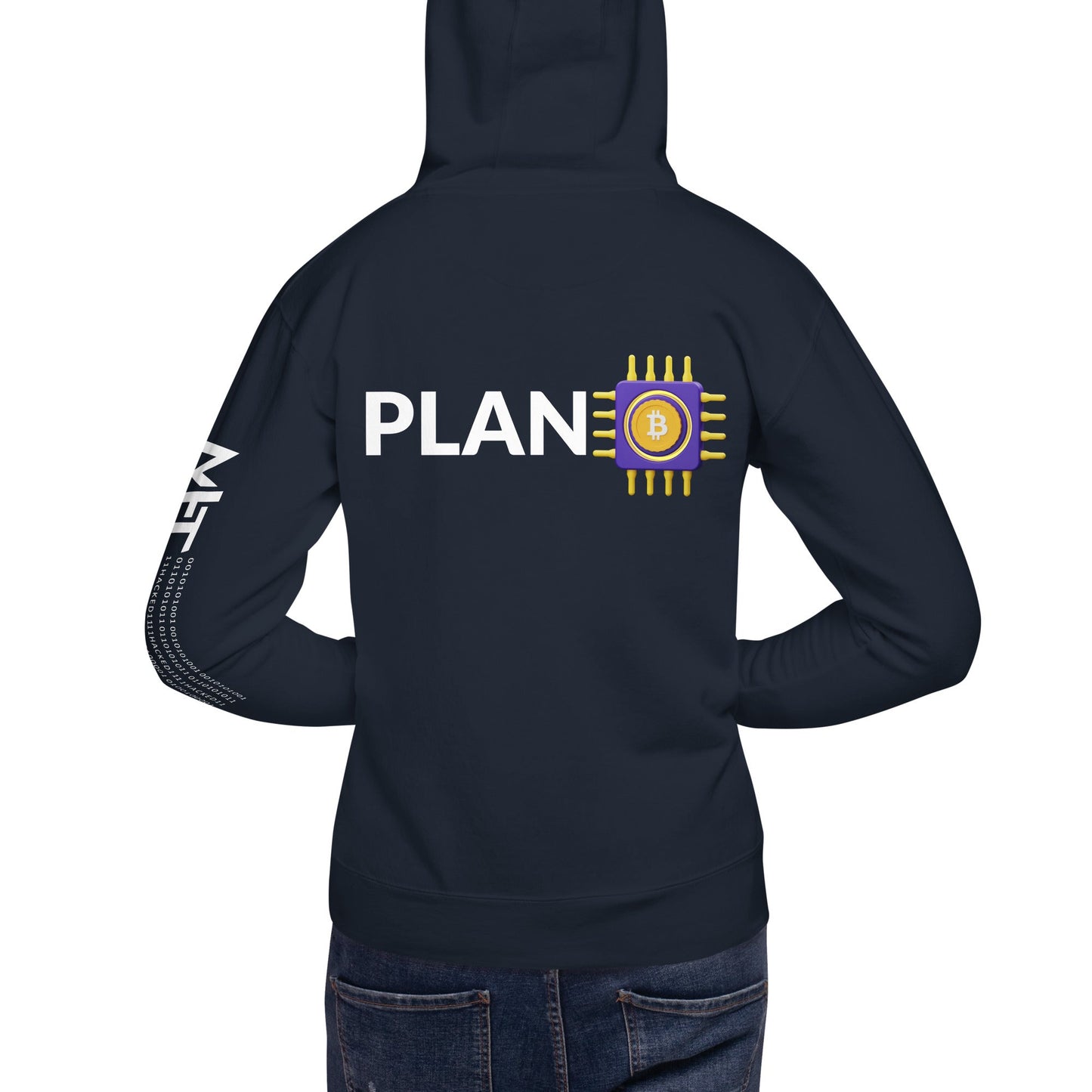Plan B v3 - Unisex Hoodie ( Back Print ) by DarkByteGear