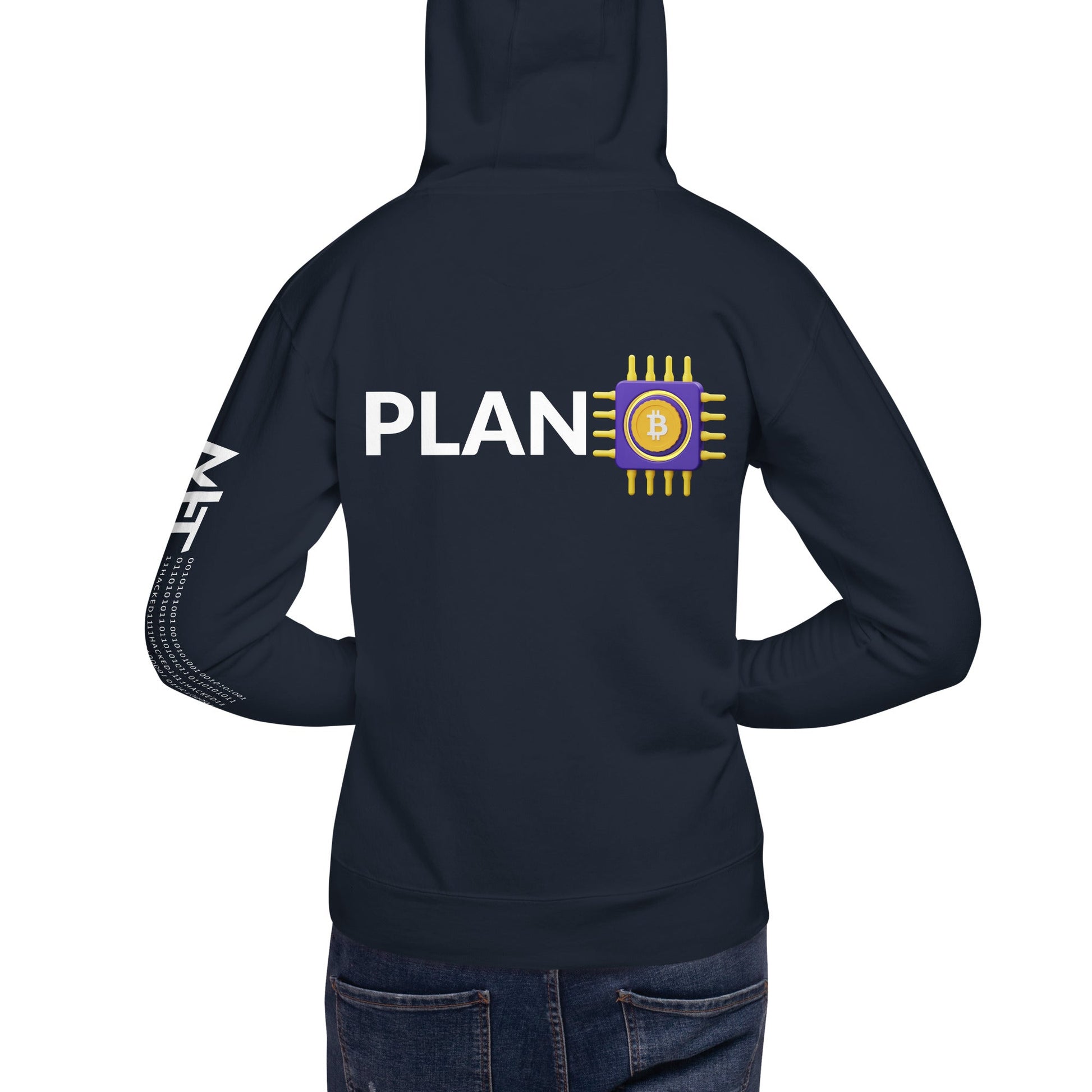 Plan B v3 - Unisex Hoodie ( Back Print ) by DarkByteGear
