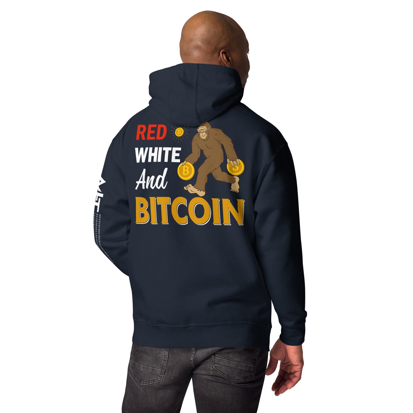 Red, White and Bitcoin - Unisex Hoodie by DarkByteGear