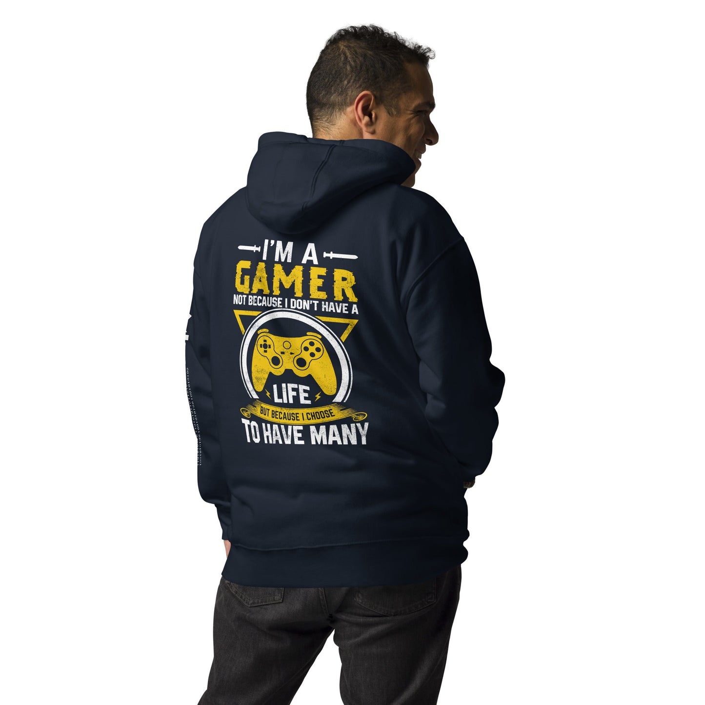 I am a Gamer - Unisex Hoodie ( Back Print ) by DarkByteGear