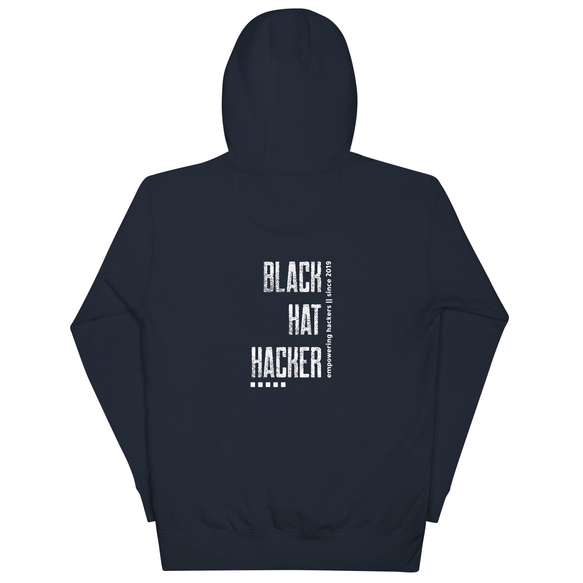 Black Hat Hacker V3 Unisex Hoodie ( Back Print ) by DarkByteGear