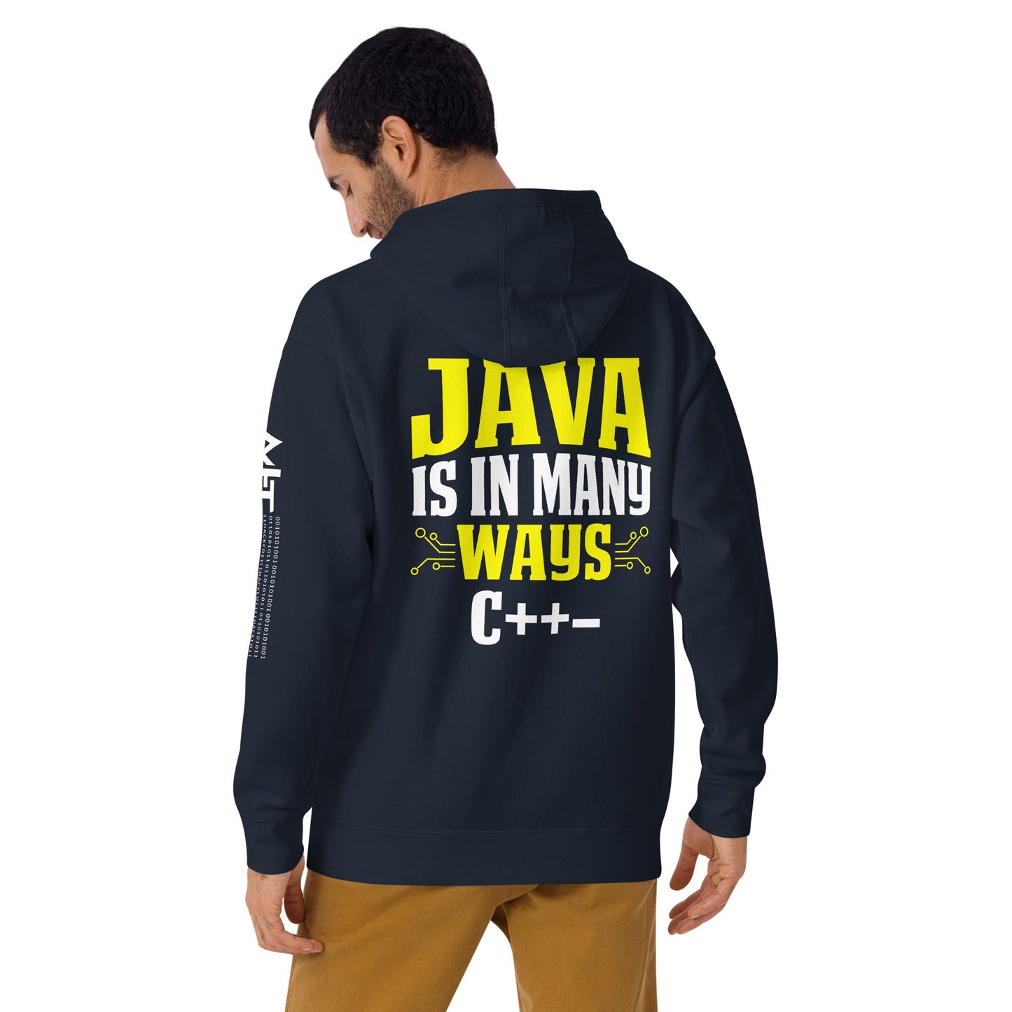 Java is in Many Ways C++- Unisex Hoodie ( Back Print ) by DarkByteGear