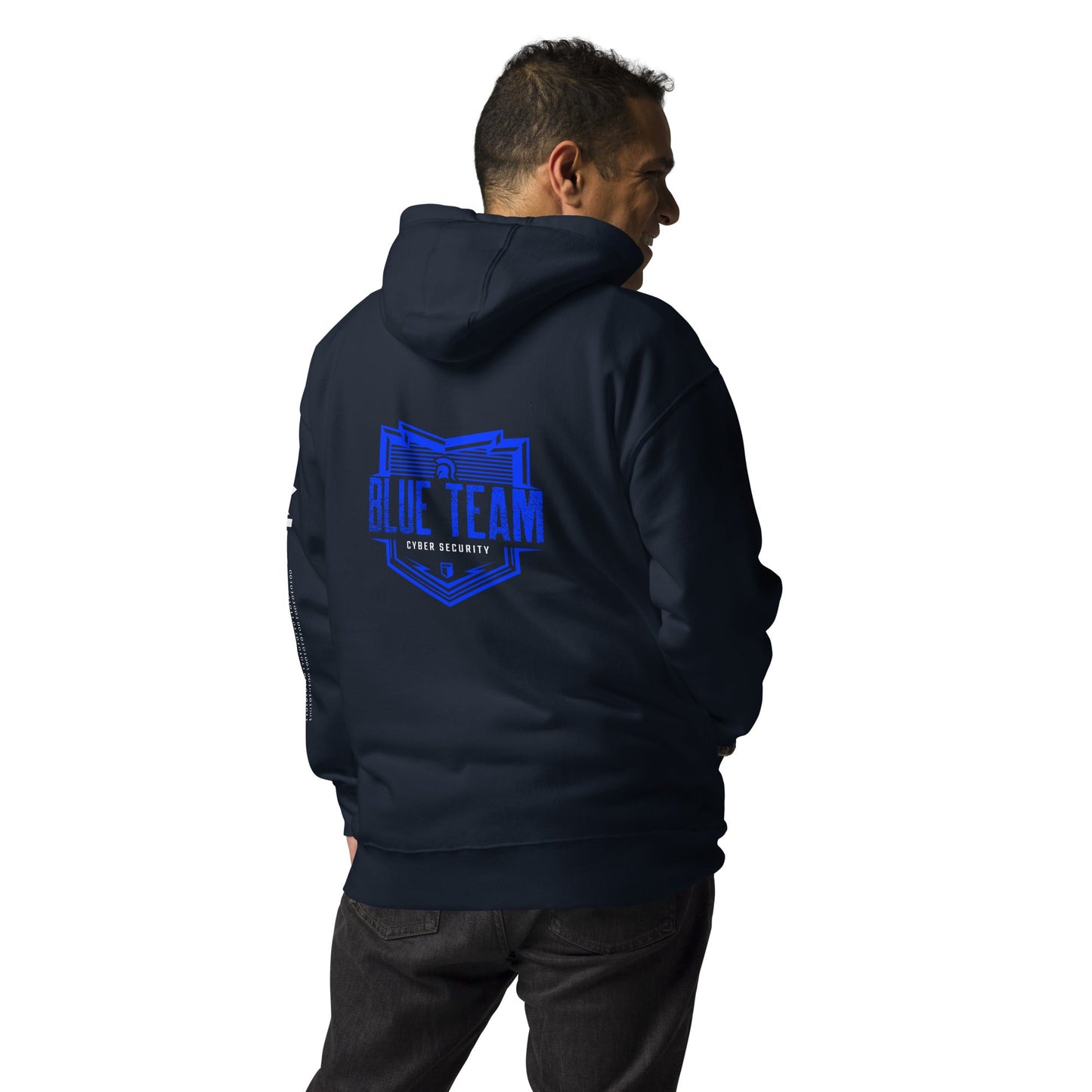 Cyber Security Blue Team V13 - Unisex Hoodie ( Back Print ) by DarkByteGear