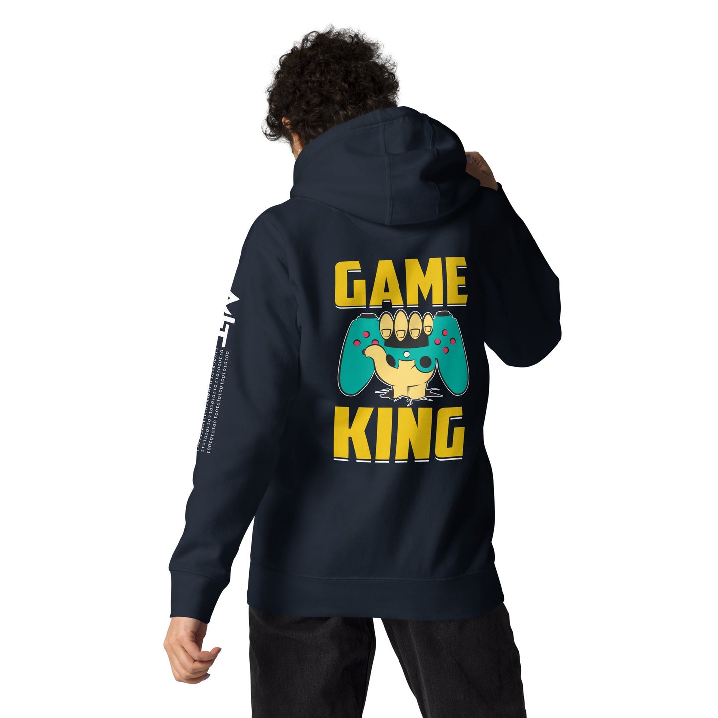 Game King Unisex Hoodie ( Back Print ) by DarkByteGear