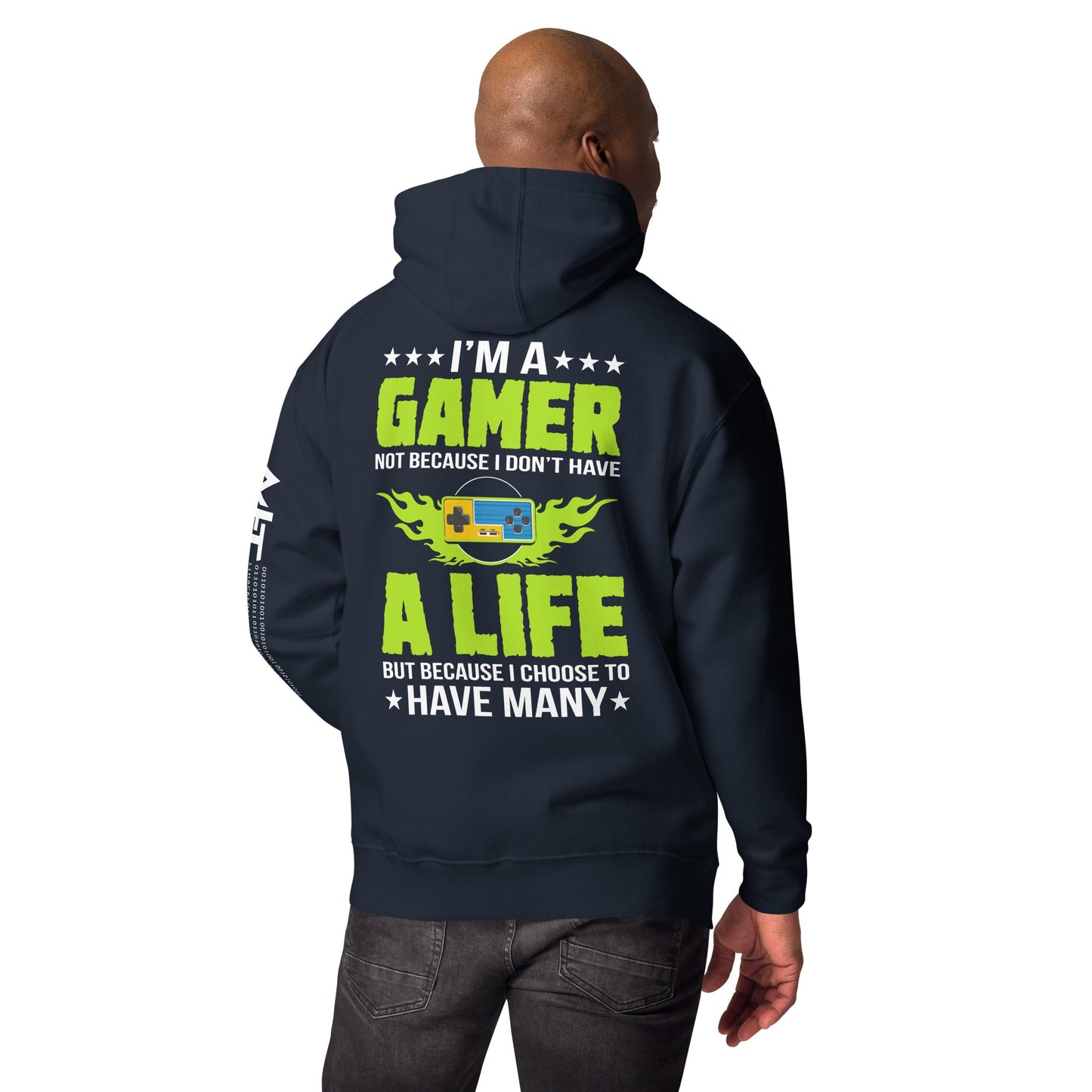 I am a Gamer Green V - Unisex Hoodie by DarkByteGear