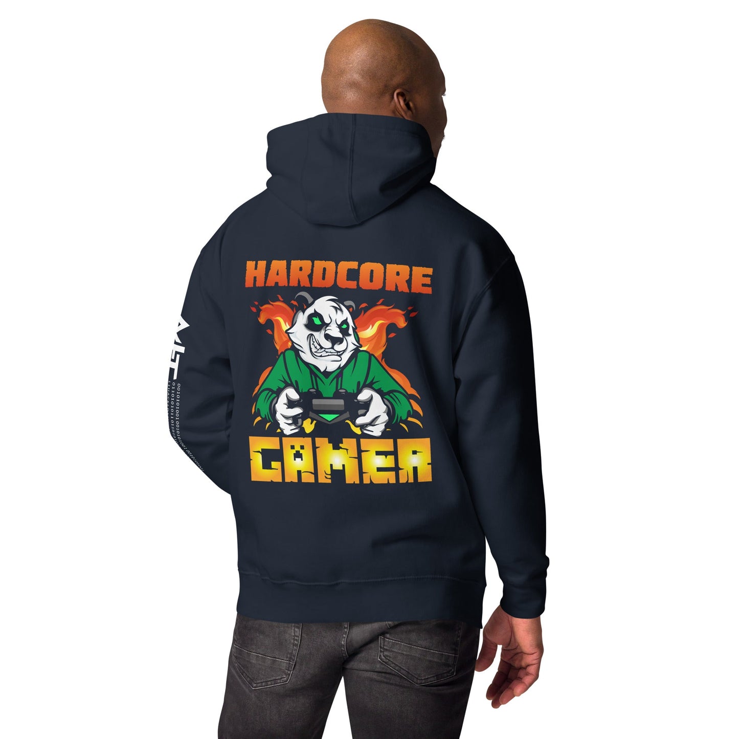 Hard Core Gamer Unisex Hoodie ( Back Print ) by DarkByteGear