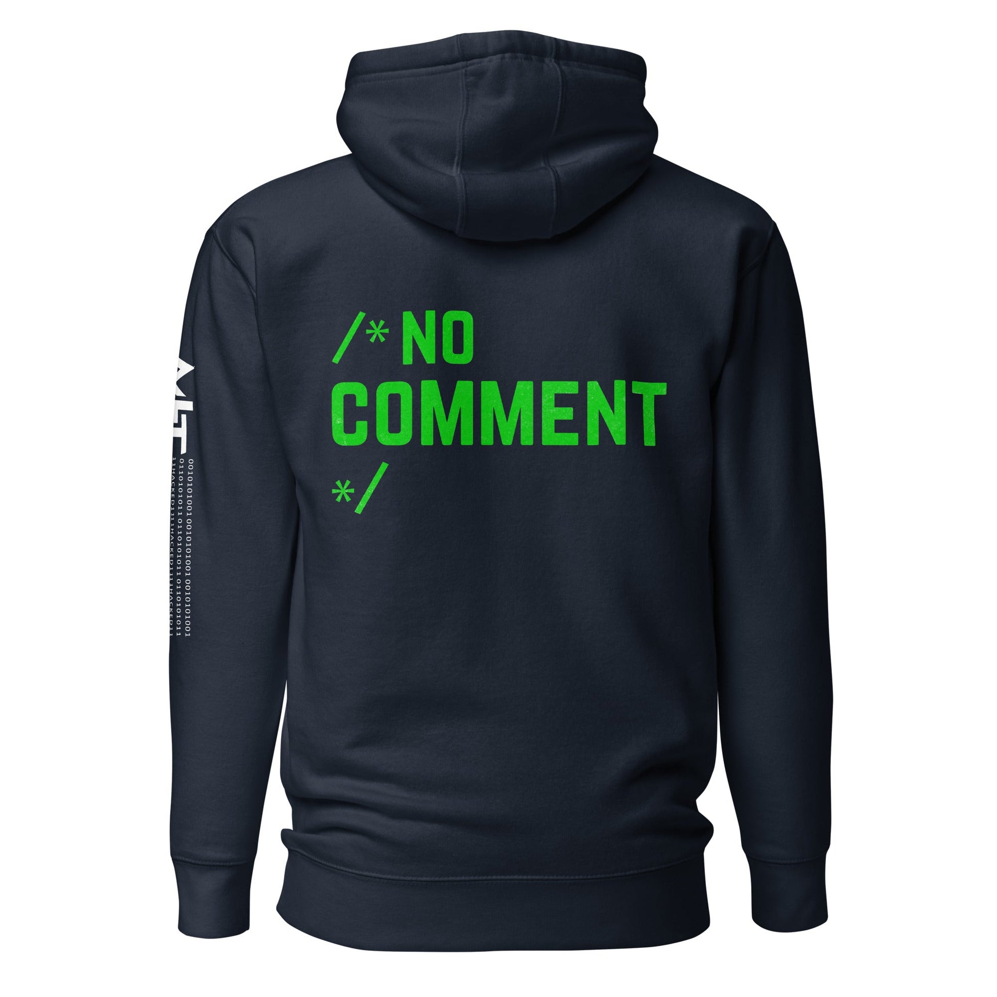 /*No Comment*/ Unisex Hoodie ( Back Print ) by DarkByteGear
