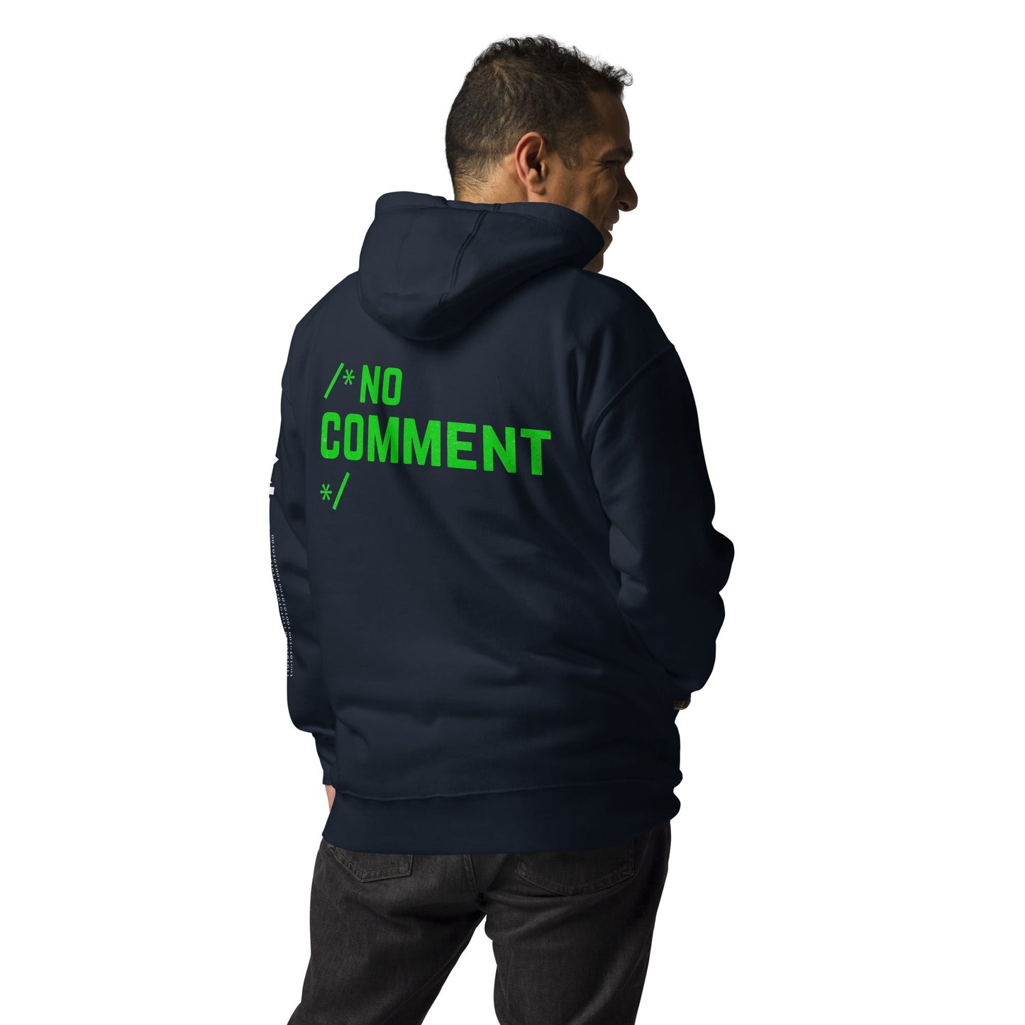 /*No Comment*/ Unisex Hoodie ( Back Print ) by DarkByteGear