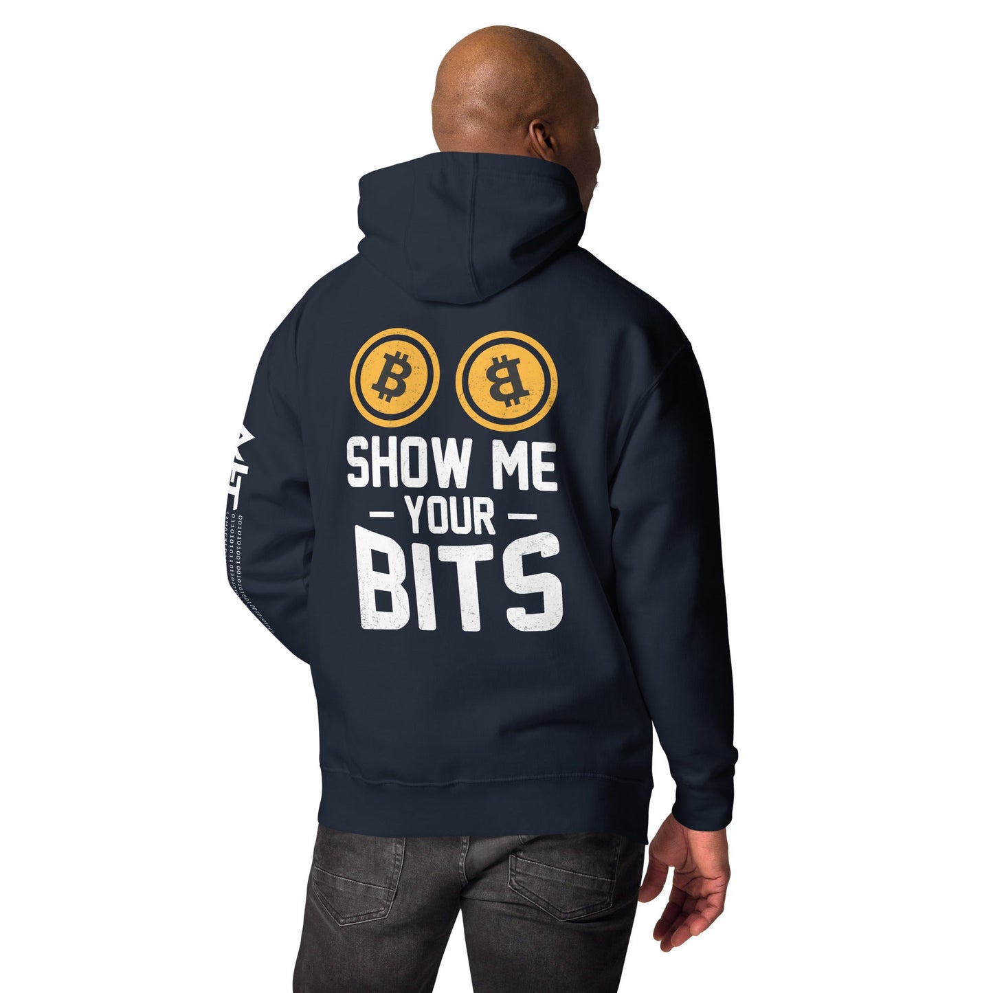 Show me your Bits - Unisex Hoodie ( Back Print ) by DarkByteGear