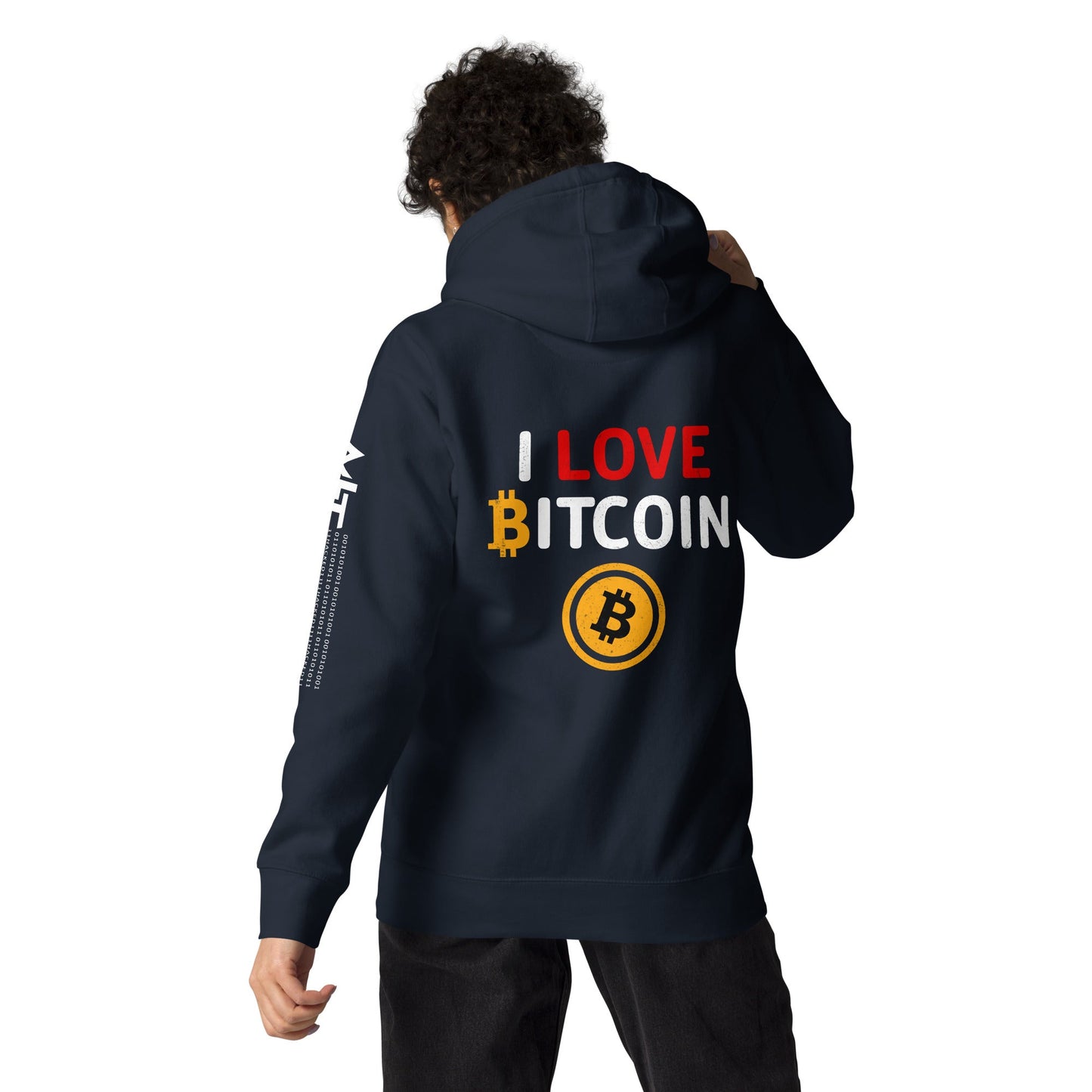 I Love Bitcoin - Unisex Hoodie by DarkByteGear