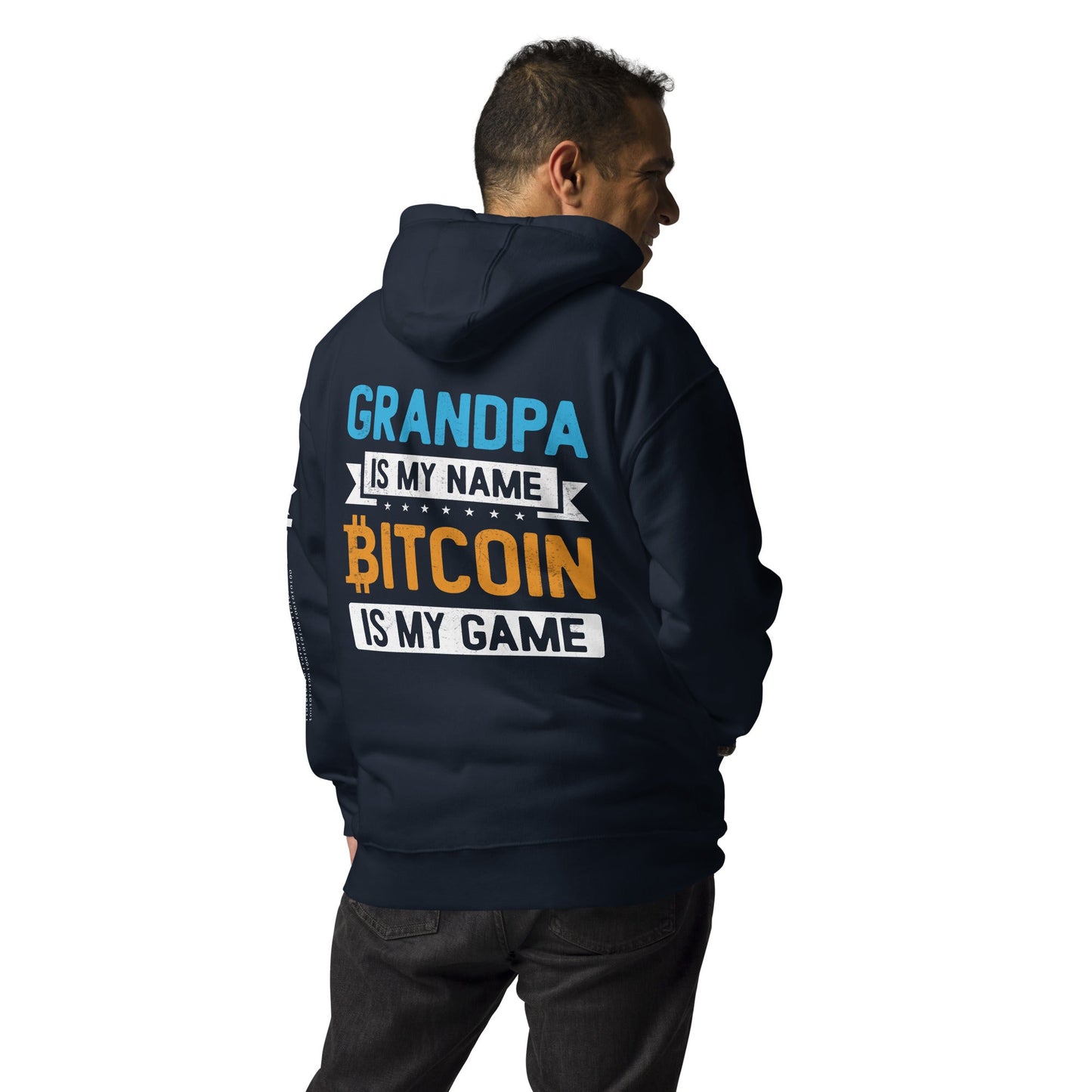 Grandpa is My Name, Bitcoin is My Game - Unisex Hoodie by DarkByteGear