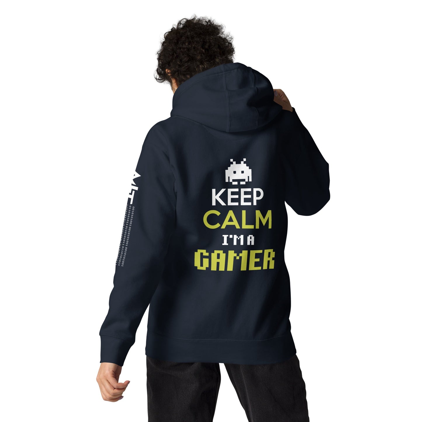 Keep Calm and I am a Gamer - Unisex Hoodie ( Back Print ) by DarkByteGear