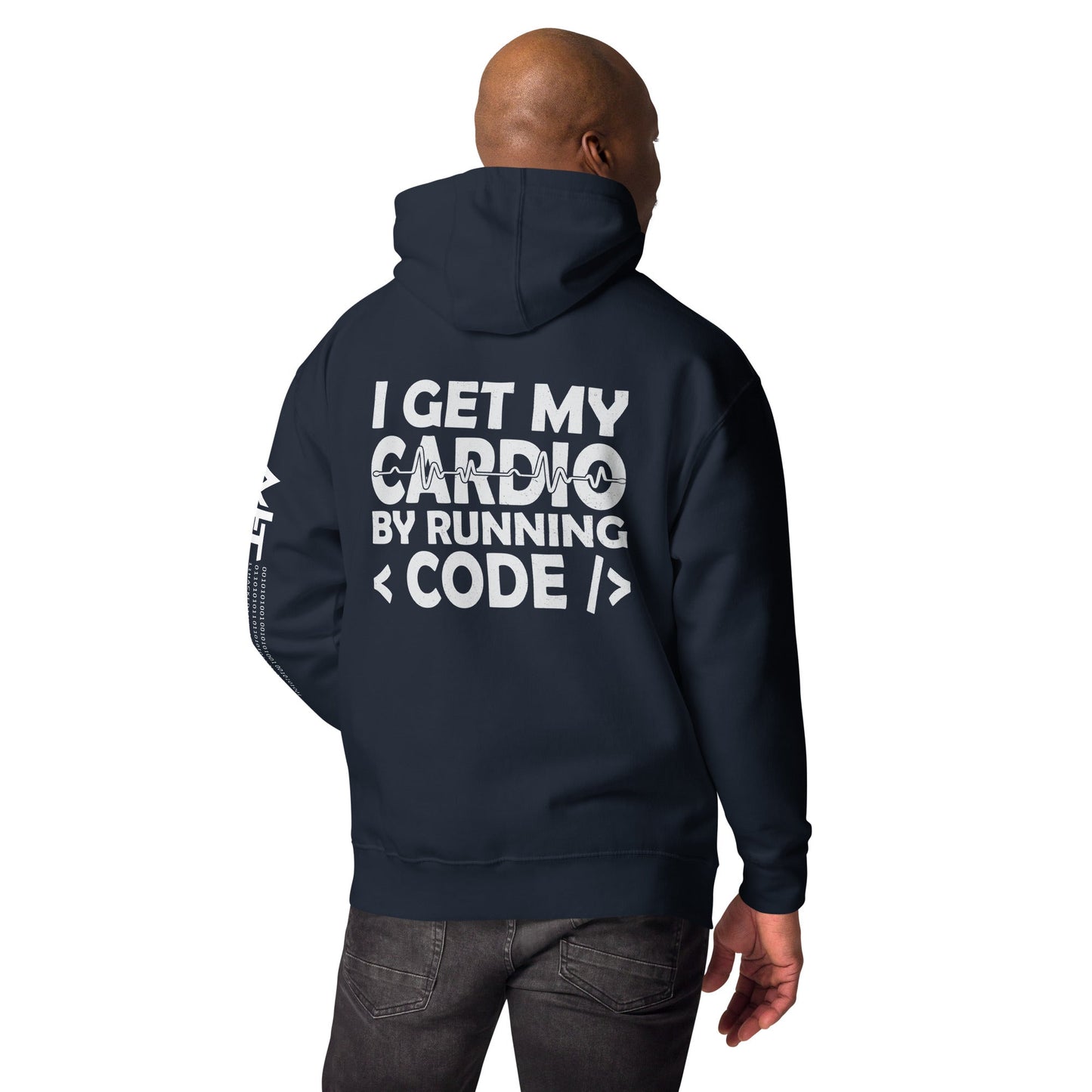 I Get my Cardio by Running Code - Unisex Hoodie by DarkByteGear